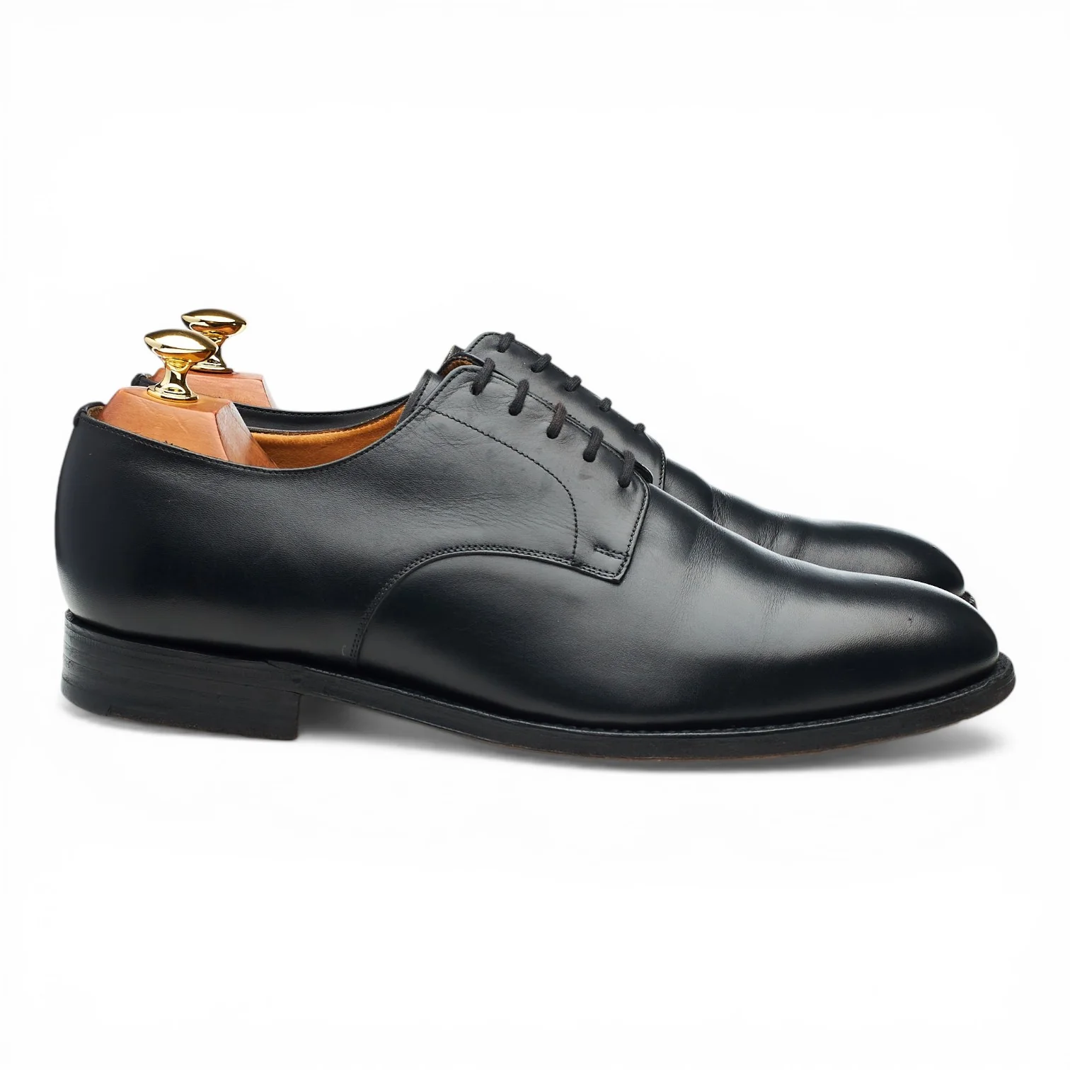 'Cranfield' Black Leather Derby UK 9 H