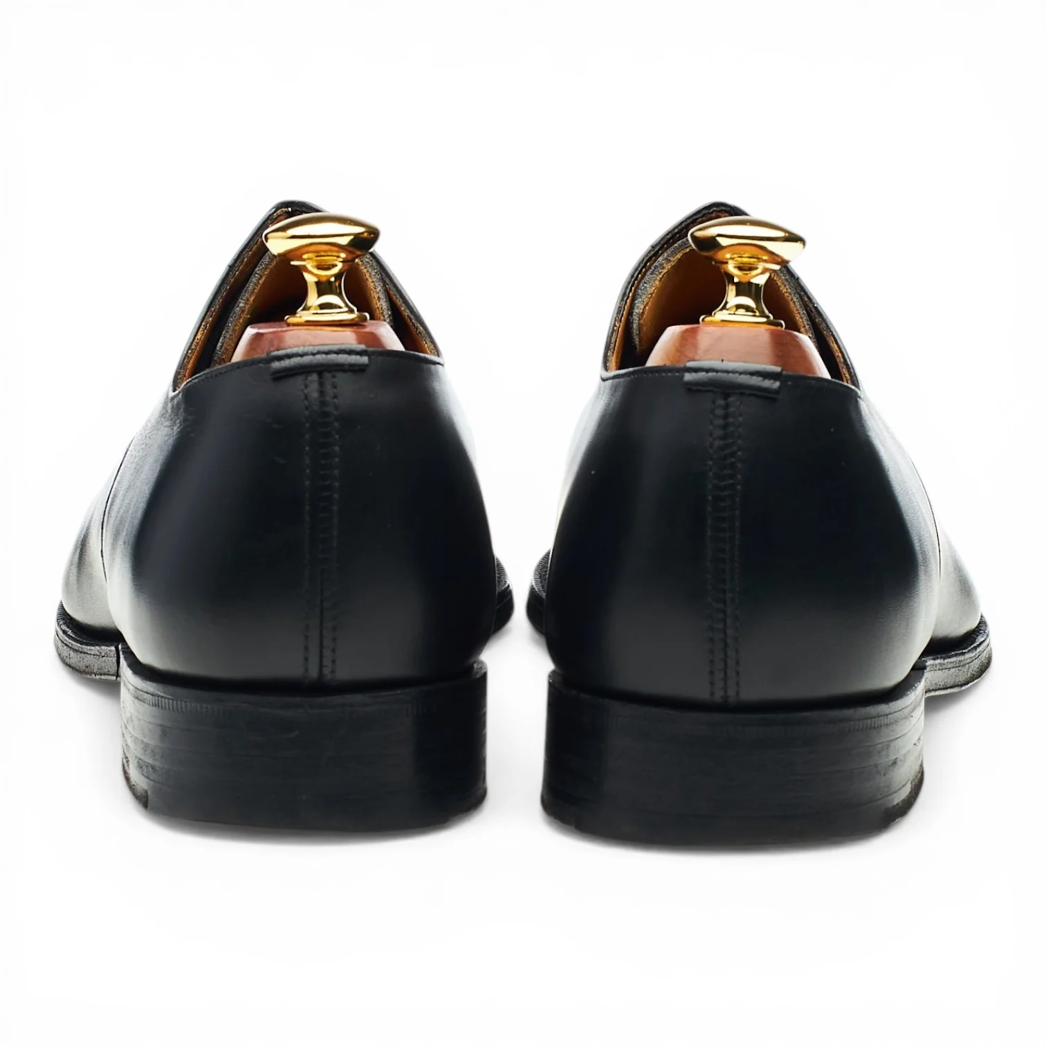 'Cranfield' Black Leather Derby UK 9 H - Image 4