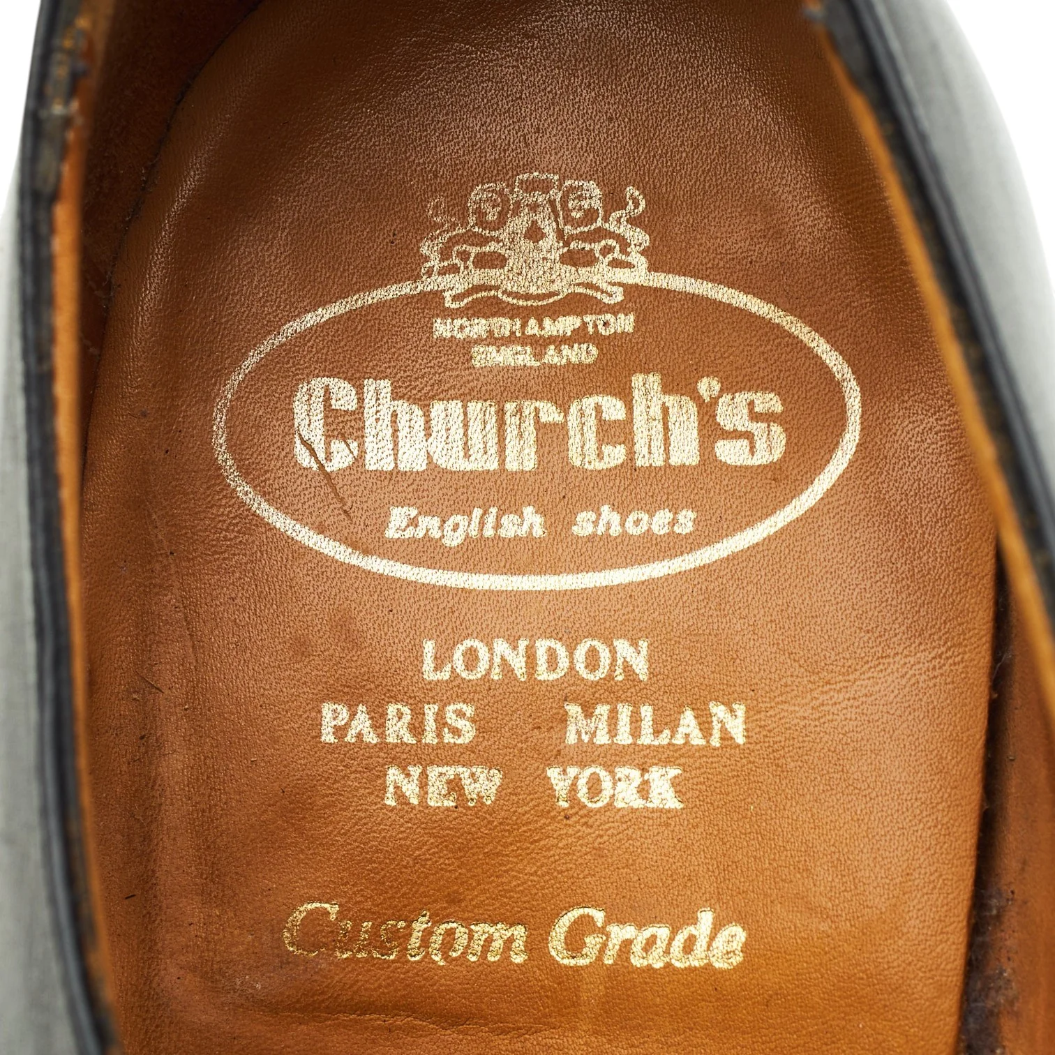 'Cranfield' Black Leather Derby UK 9 H - Image 6