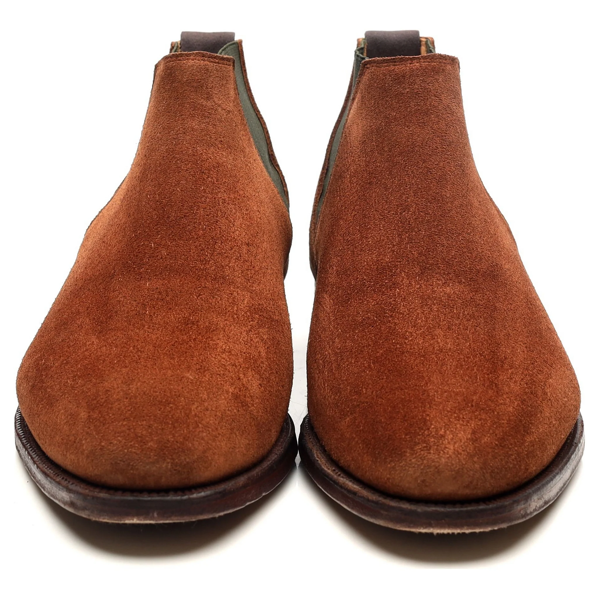 'Cranford 3' Tan Brown Suede Chelsea Boots UK 7 E - Image 8