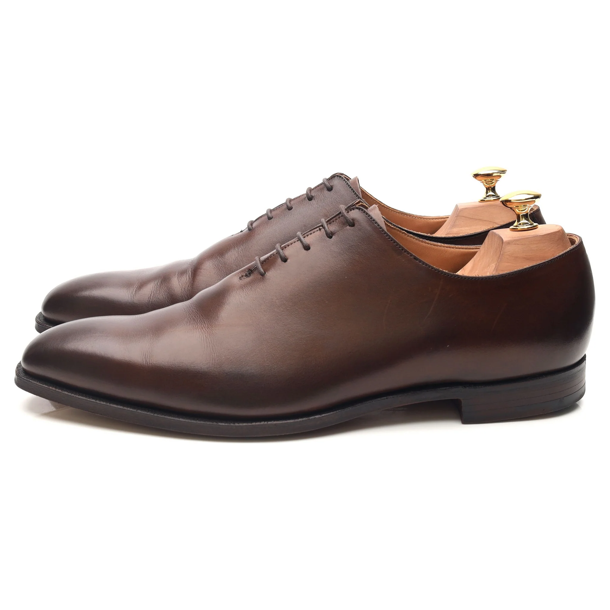 'Alex' Dark Brown Leather Wholecut Oxford UK 10.5 E - Image 2