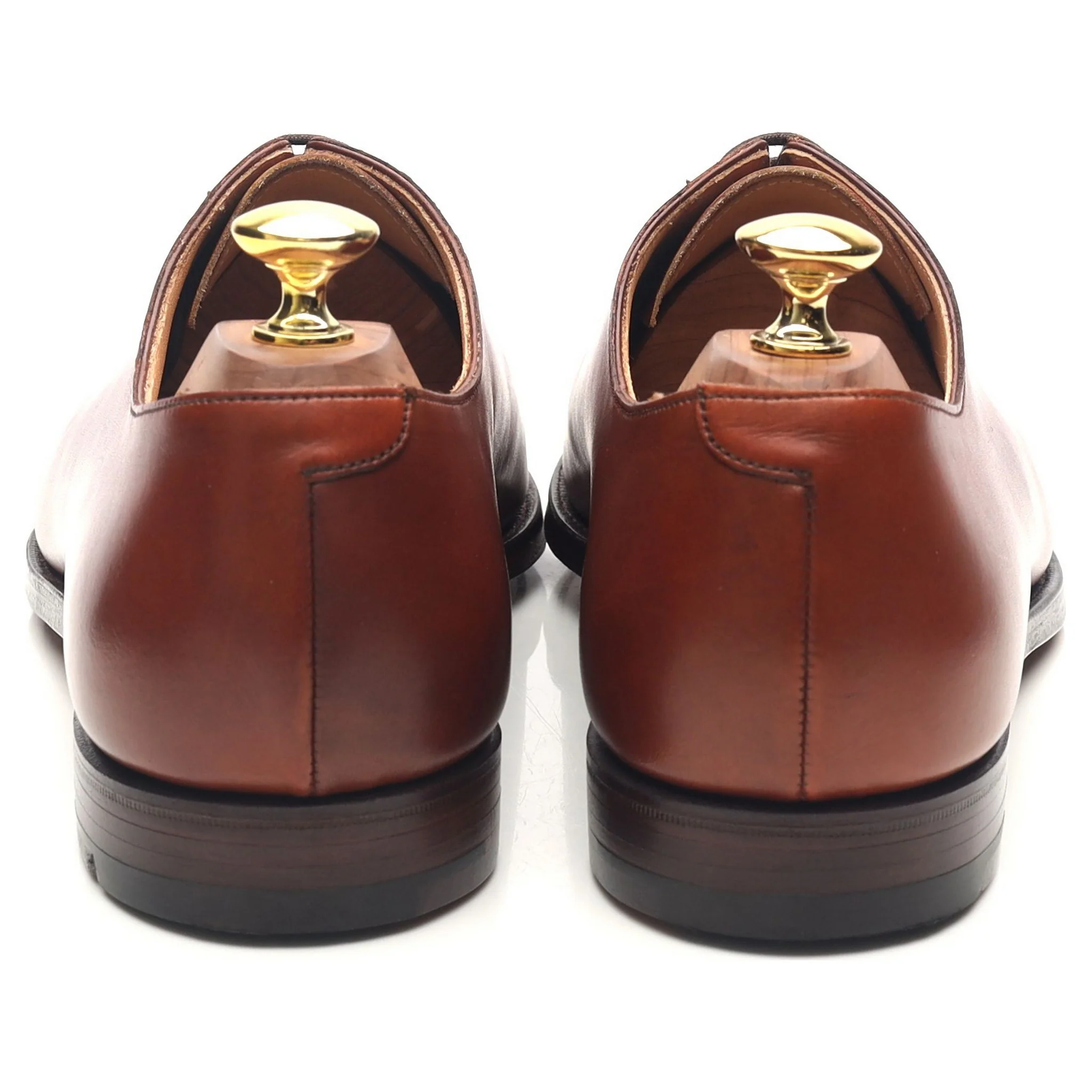 'Alex' Tan Brown Leather Wholecut Oxford UK 8.5 E - Image 4