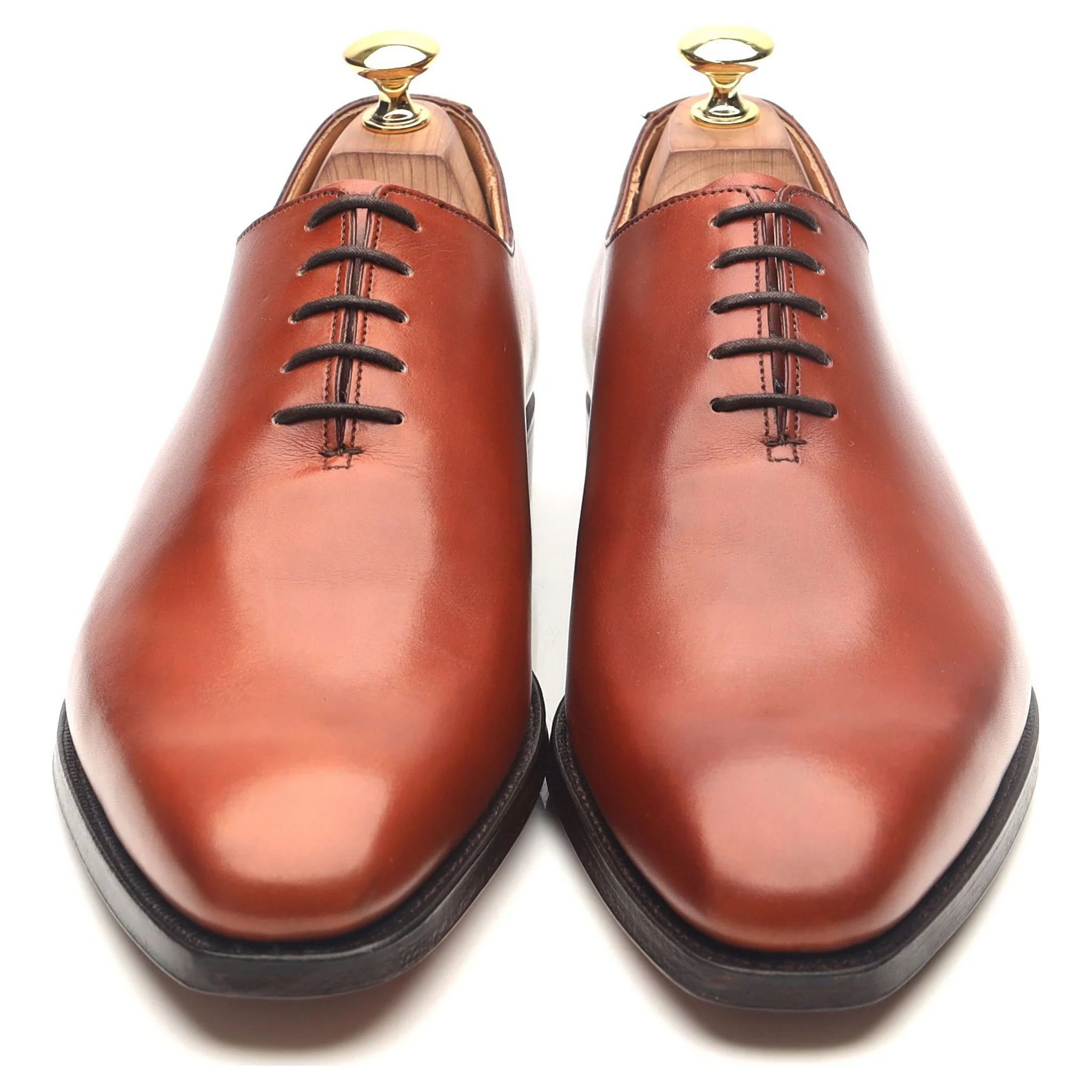 'Alex' Tan Brown Leather Wholecut Oxford UK 8.5 E - Image 9