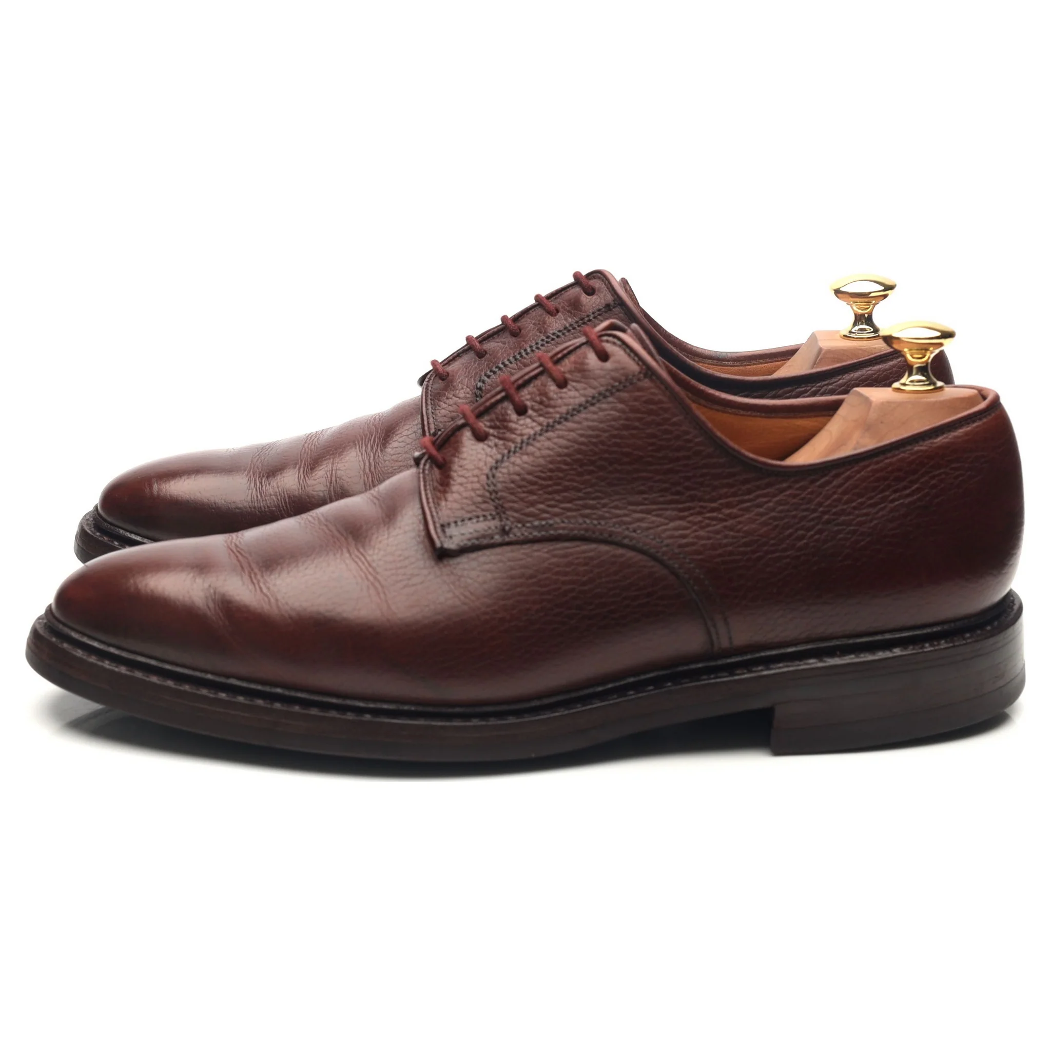 'Ashdown' Dark Brown Leather Derby UK 9 E - Image 2