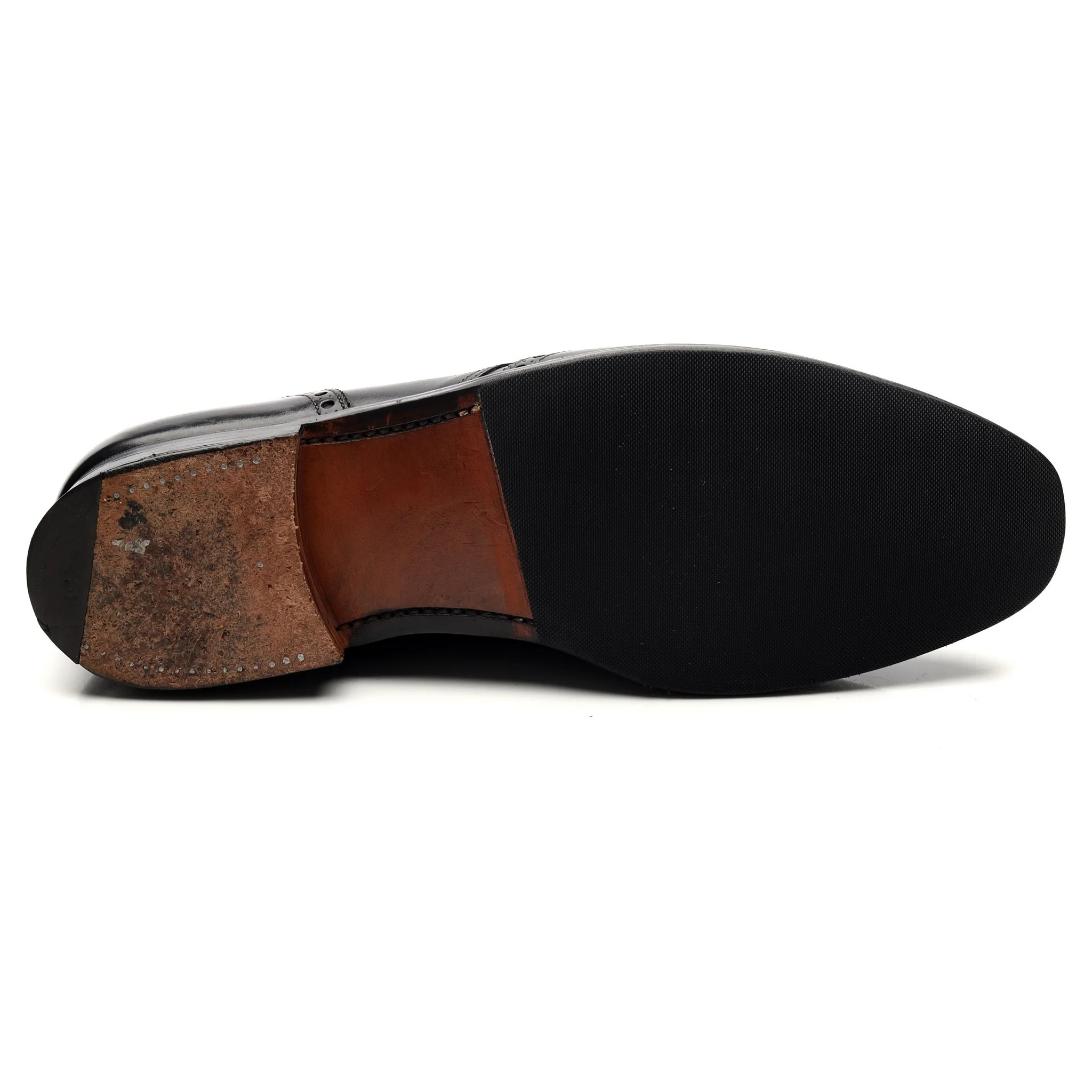 Black Leather Chukka Boots UK 10 E - Image 11