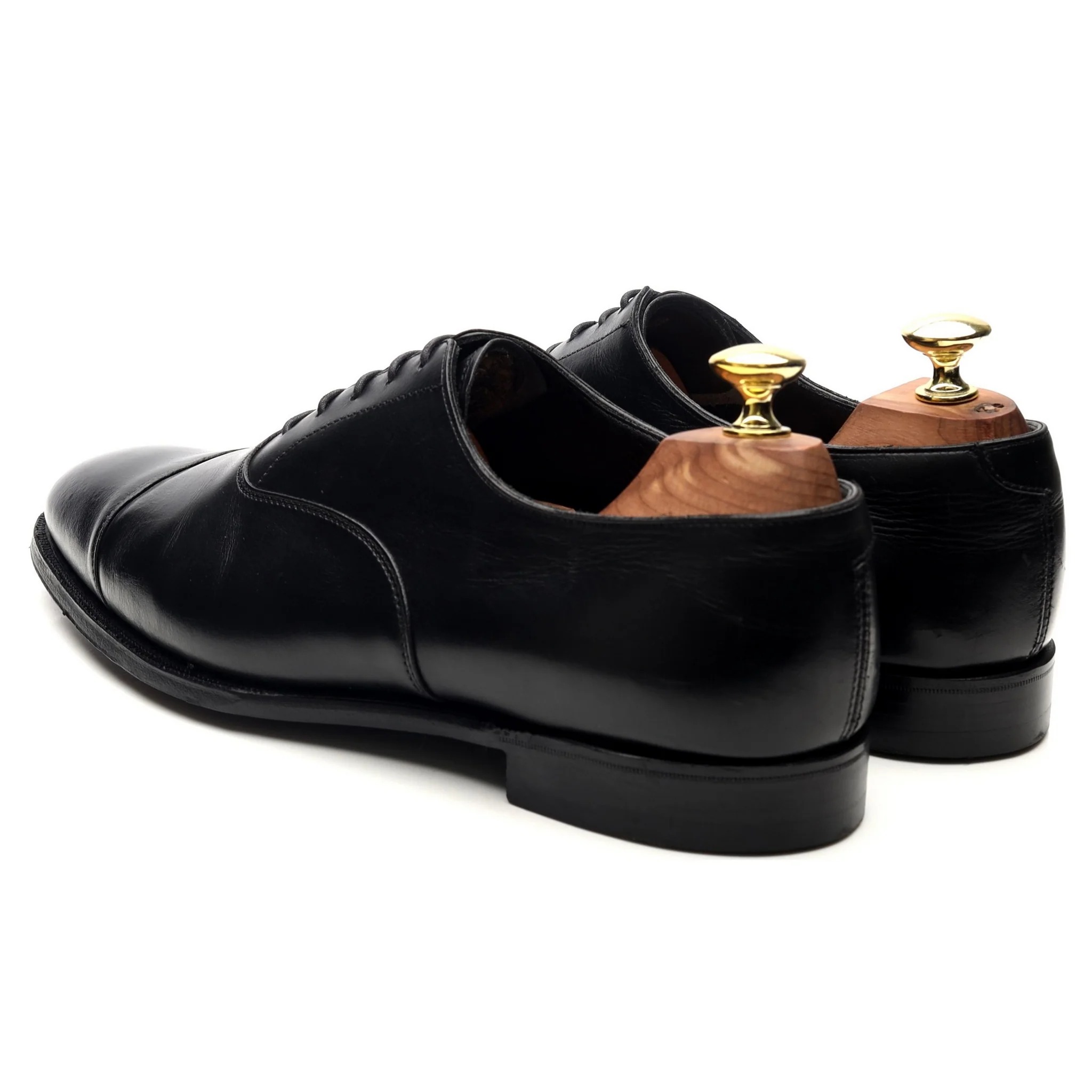 'Audley' Black Leather Oxford UK 7.5 E - Image 3