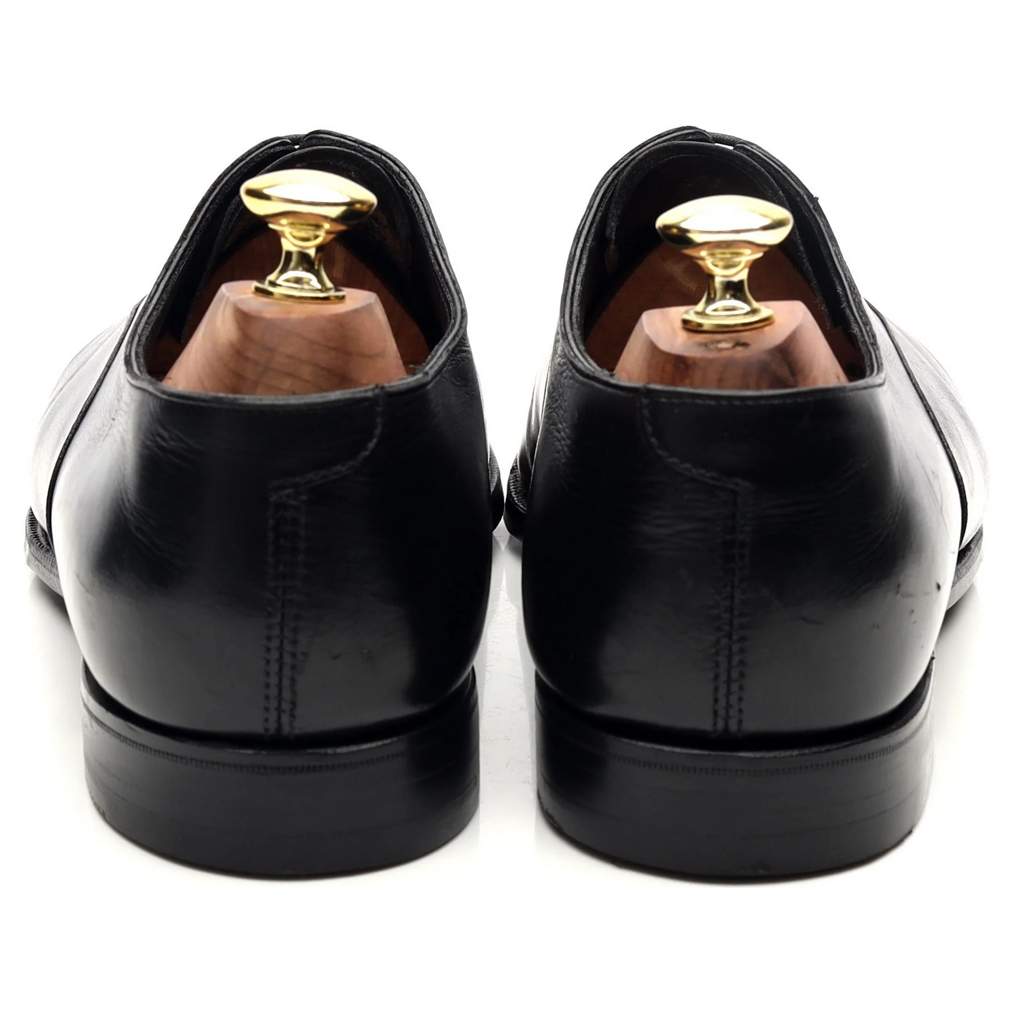 'Audley' Black Leather Oxford UK 7.5 E - Image 4