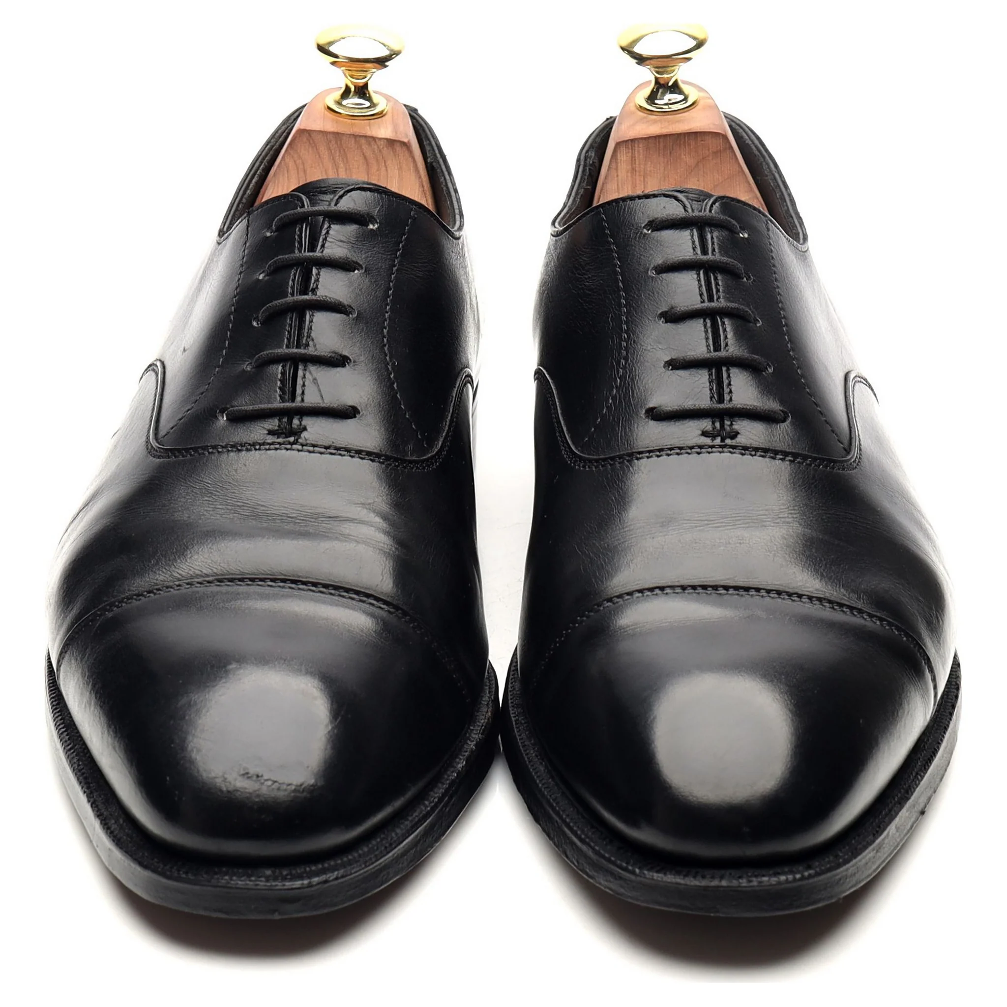 'Audley' Black Leather Oxford UK 7.5 E - Image 9
