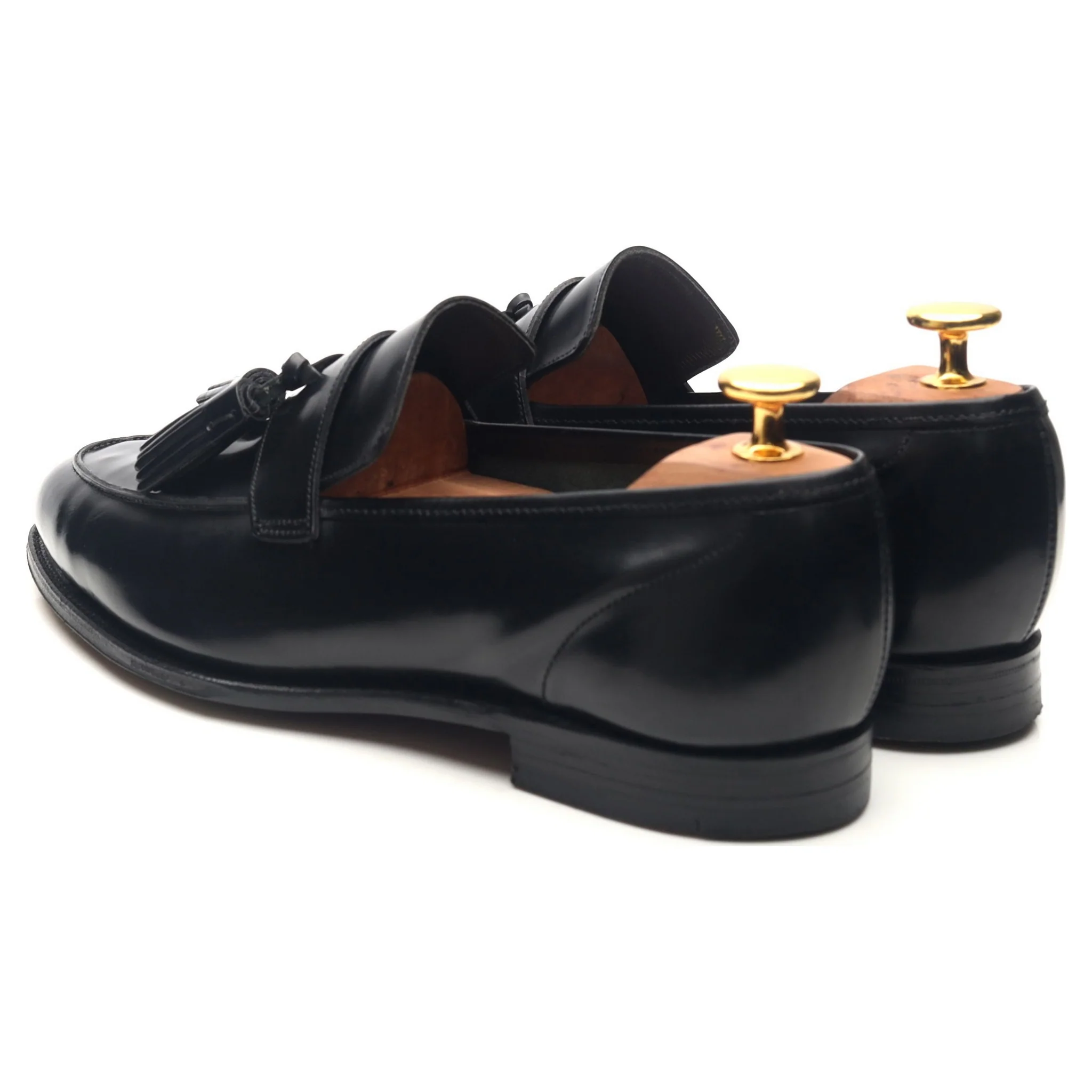 Women's 'Sophie' Black Leather Tassel Loafers UK 5.5 C - Image 3