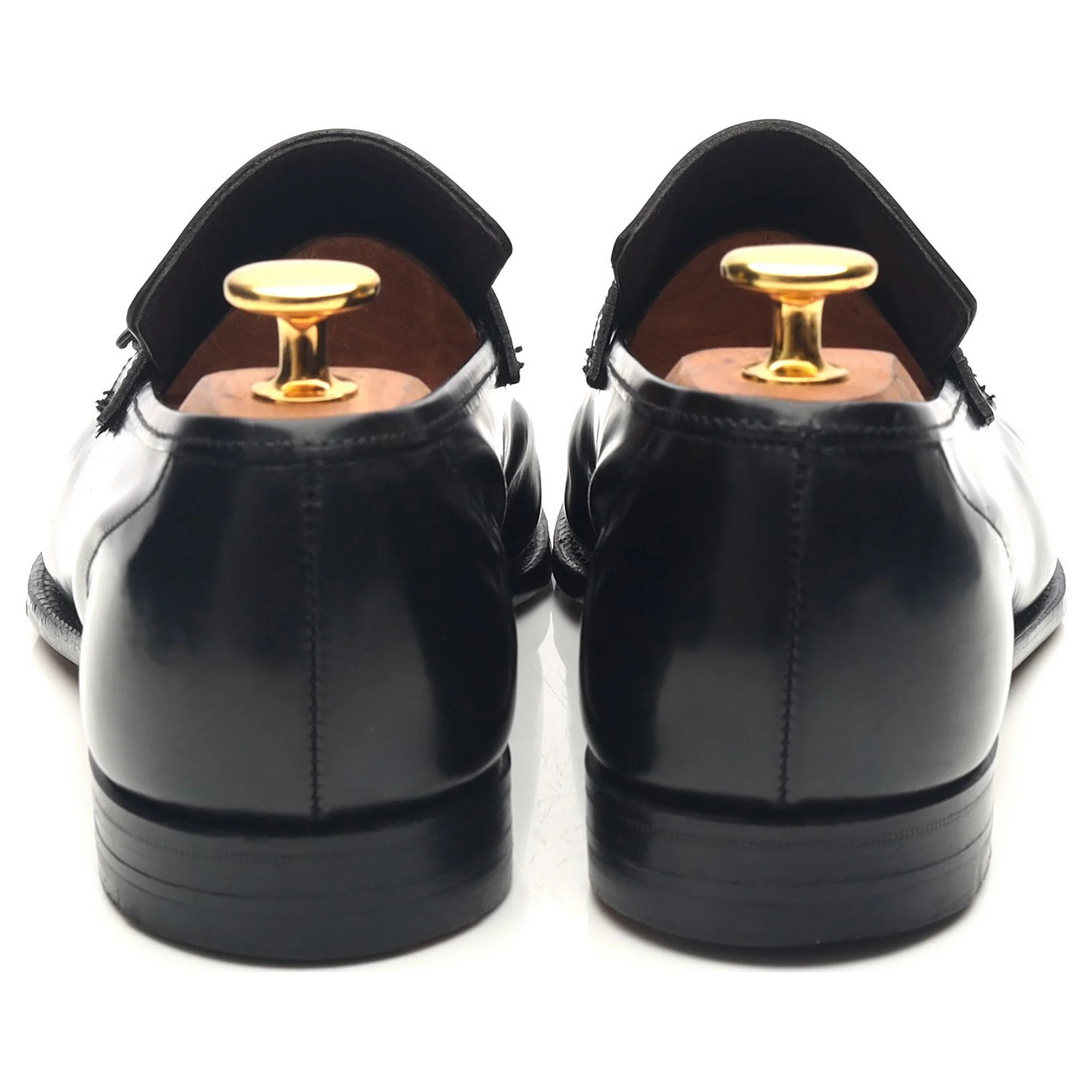 Women's 'Sophie' Black Leather Tassel Loafers UK 5.5 C - Image 4