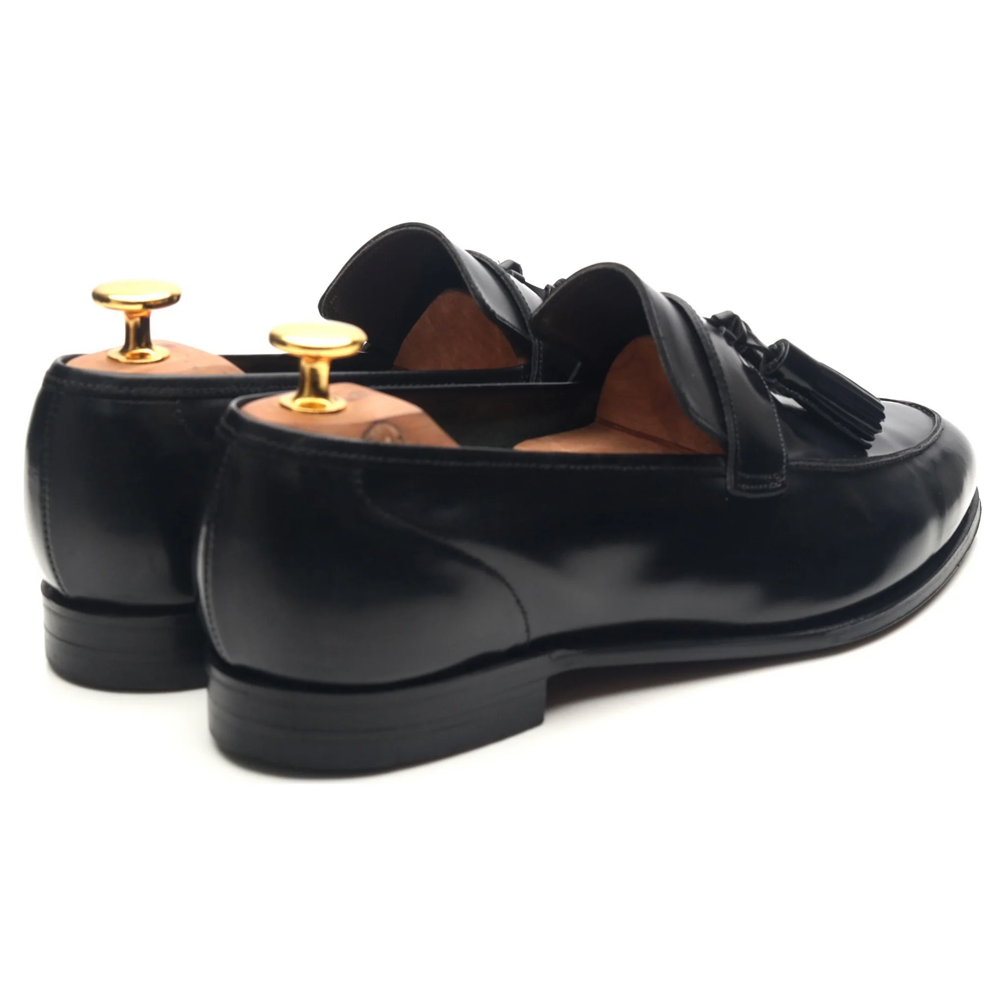Women's 'Sophie' Black Leather Tassel Loafers UK 5.5 C - Image 5