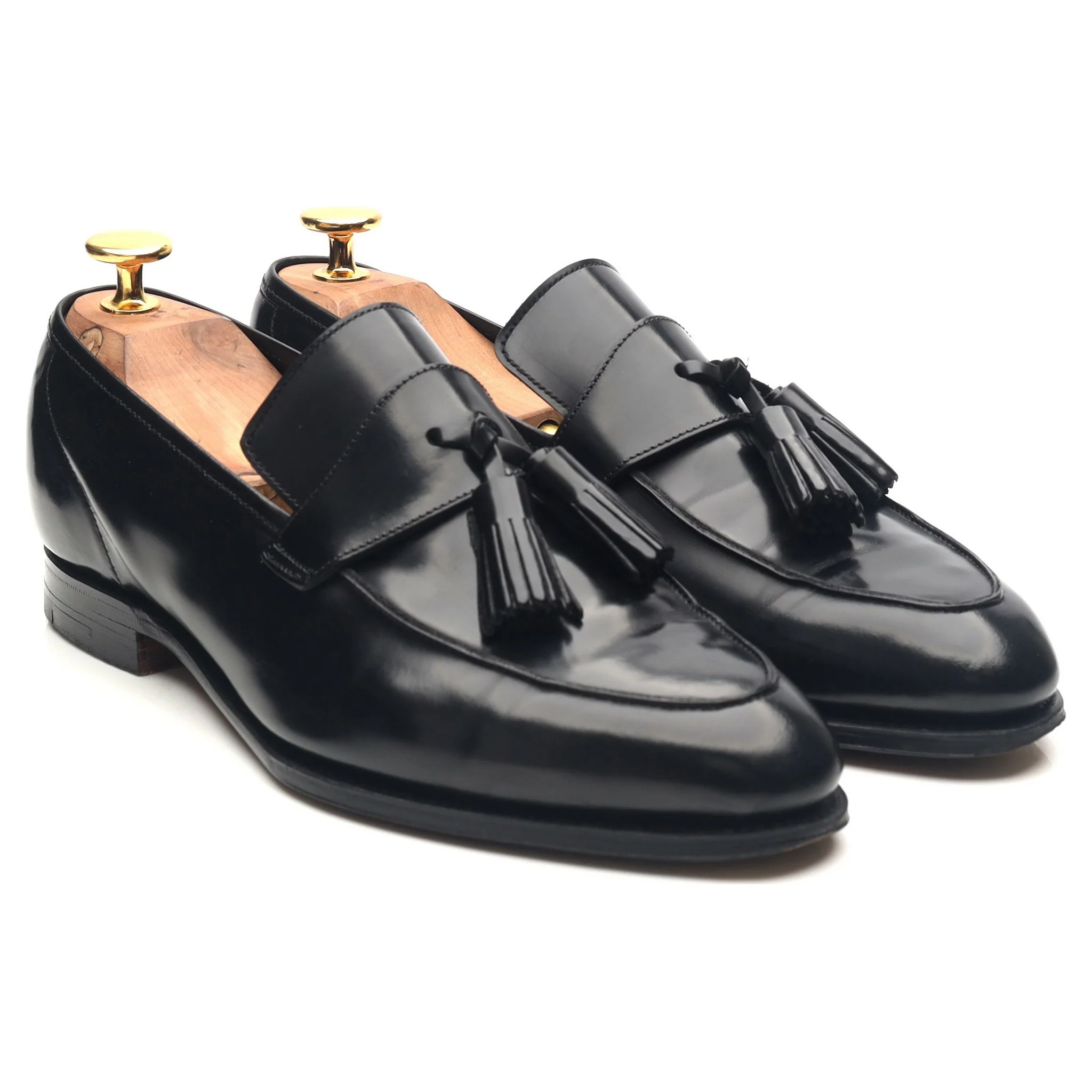 Women's 'Sophie' Black Leather Tassel Loafers UK 5.5 C - Image 7