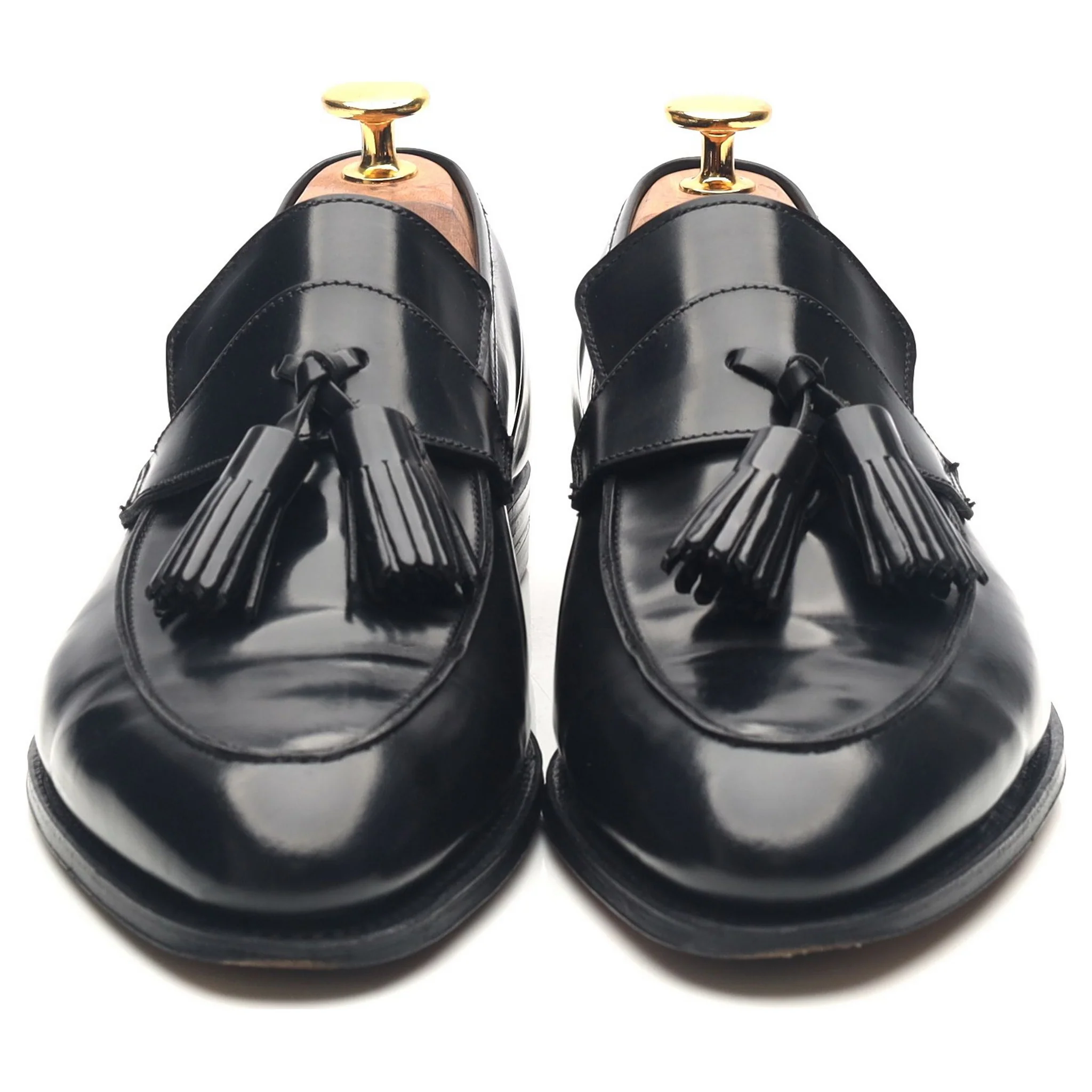 Women's 'Sophie' Black Leather Tassel Loafers UK 5.5 C - Image 8