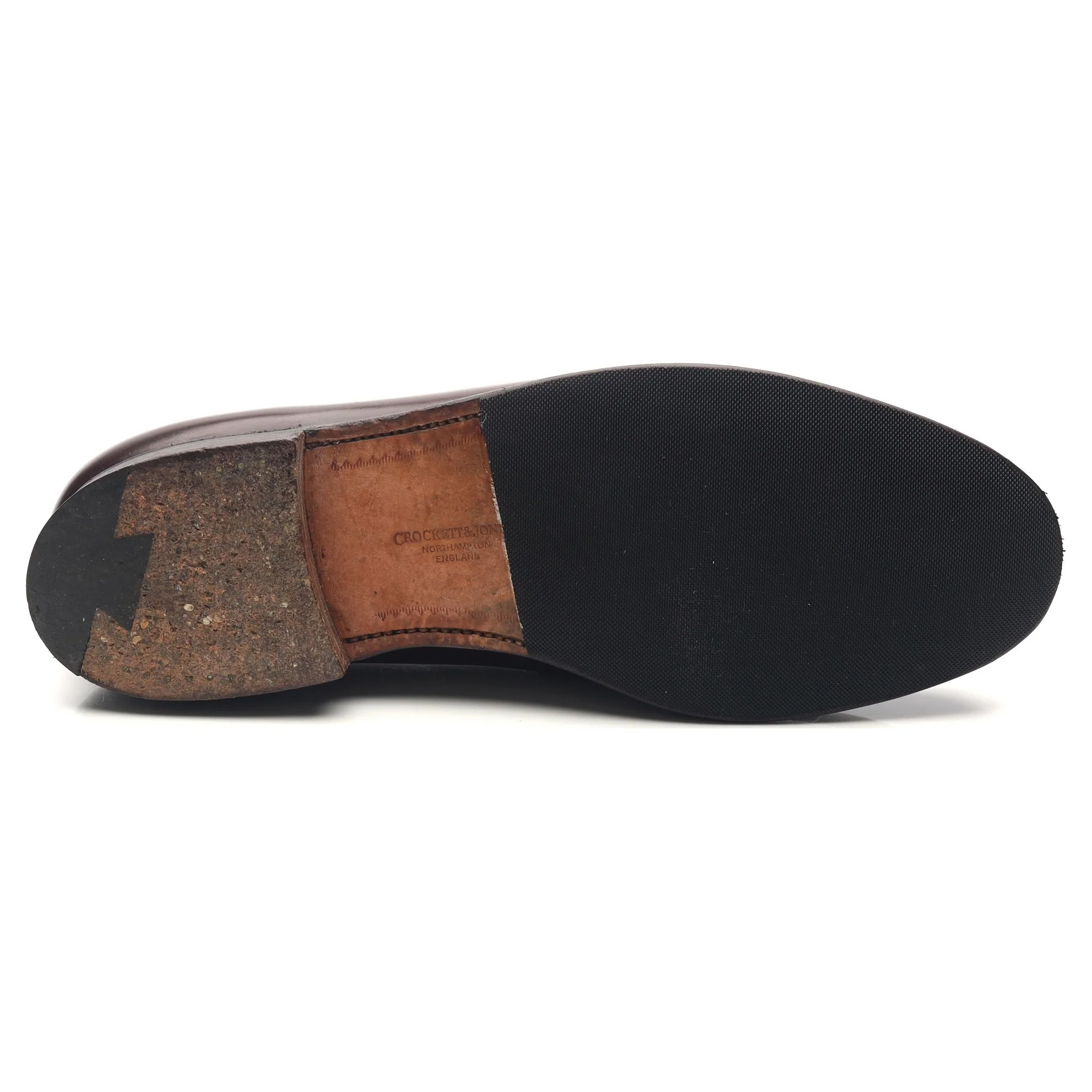 'Boston' Burgundy Leather Loafers UK 8 E - Image 11