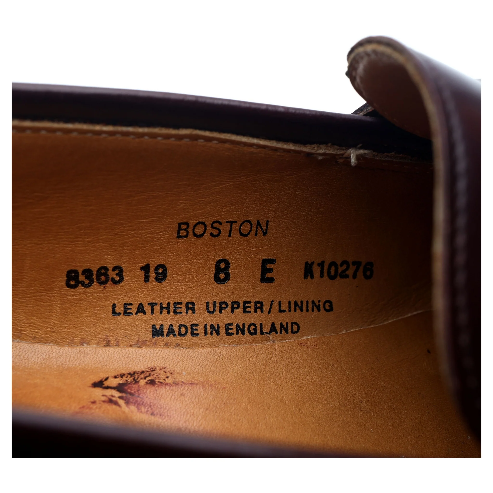 'Boston' Burgundy Leather Loafers UK 8 E - Image 13