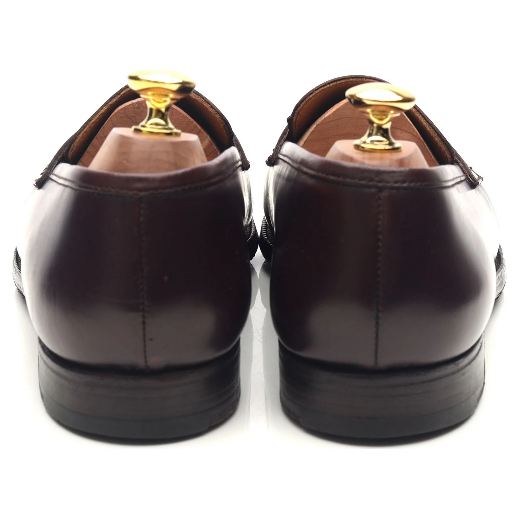 'Boston' Burgundy Leather Loafers UK 8 E - Image 4