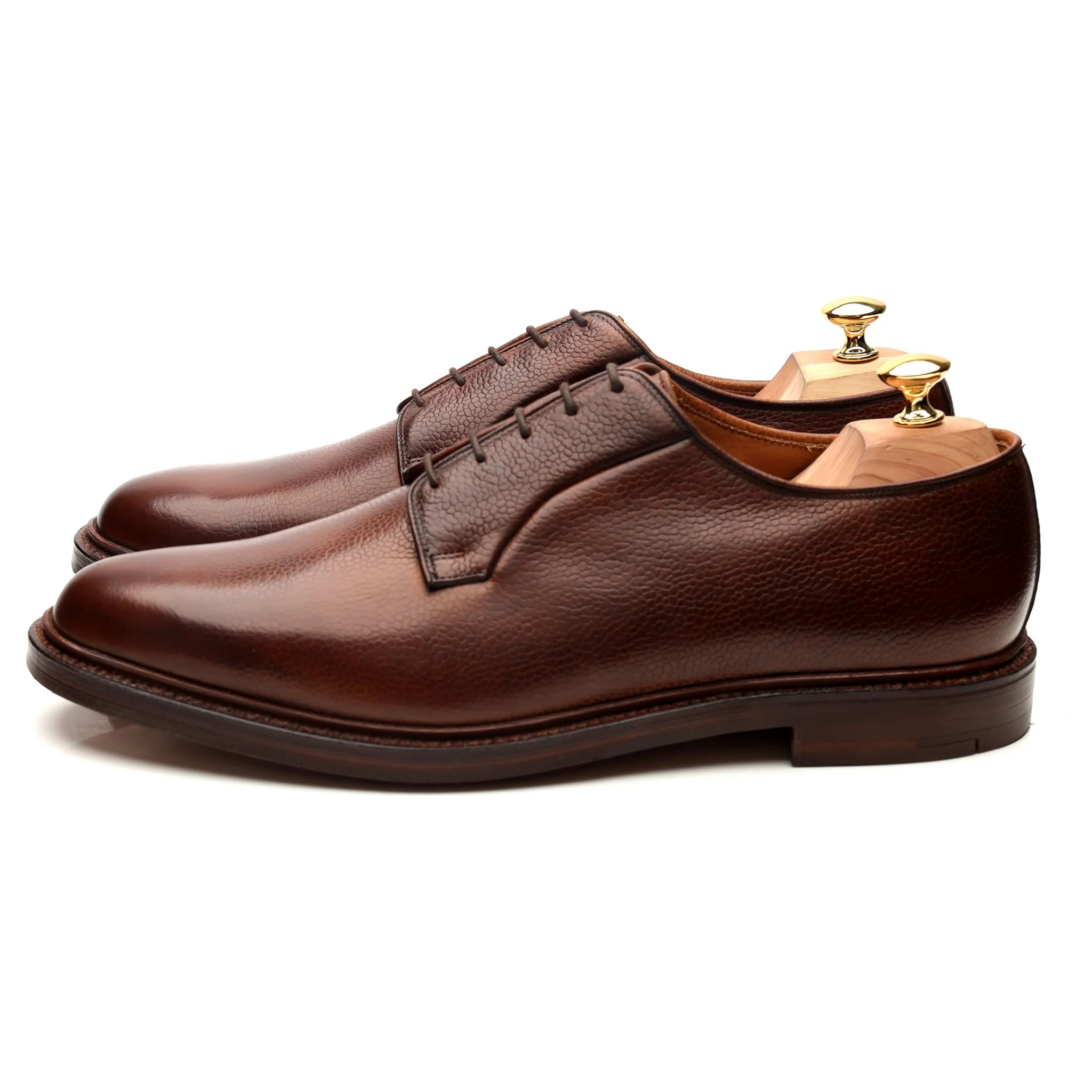 Brown Leather Derby UK 11 E - Image 2