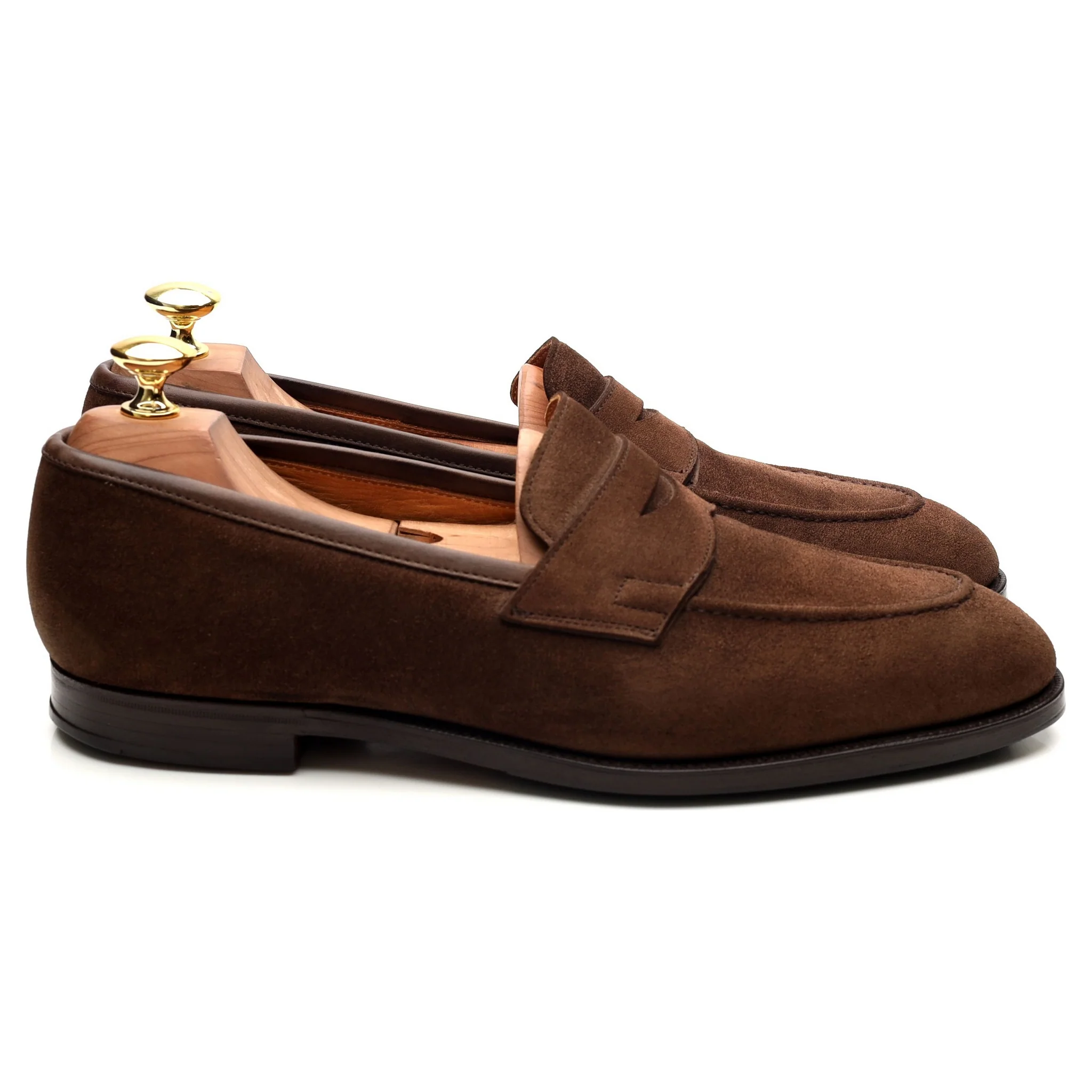 Brown Suede Loafers UK 8 E US 8.5 D - Image 6