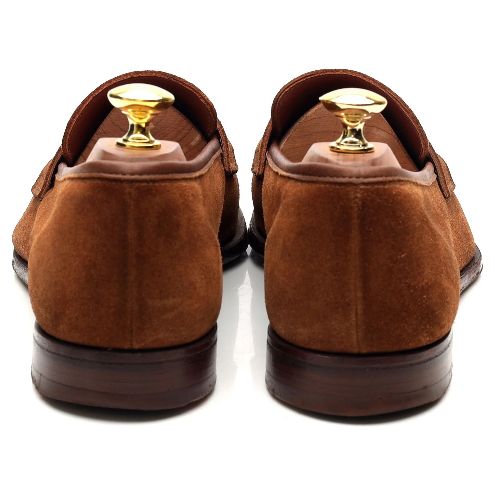 'Cadogan' Brown Suede Loafers UK 8 E - Image 4