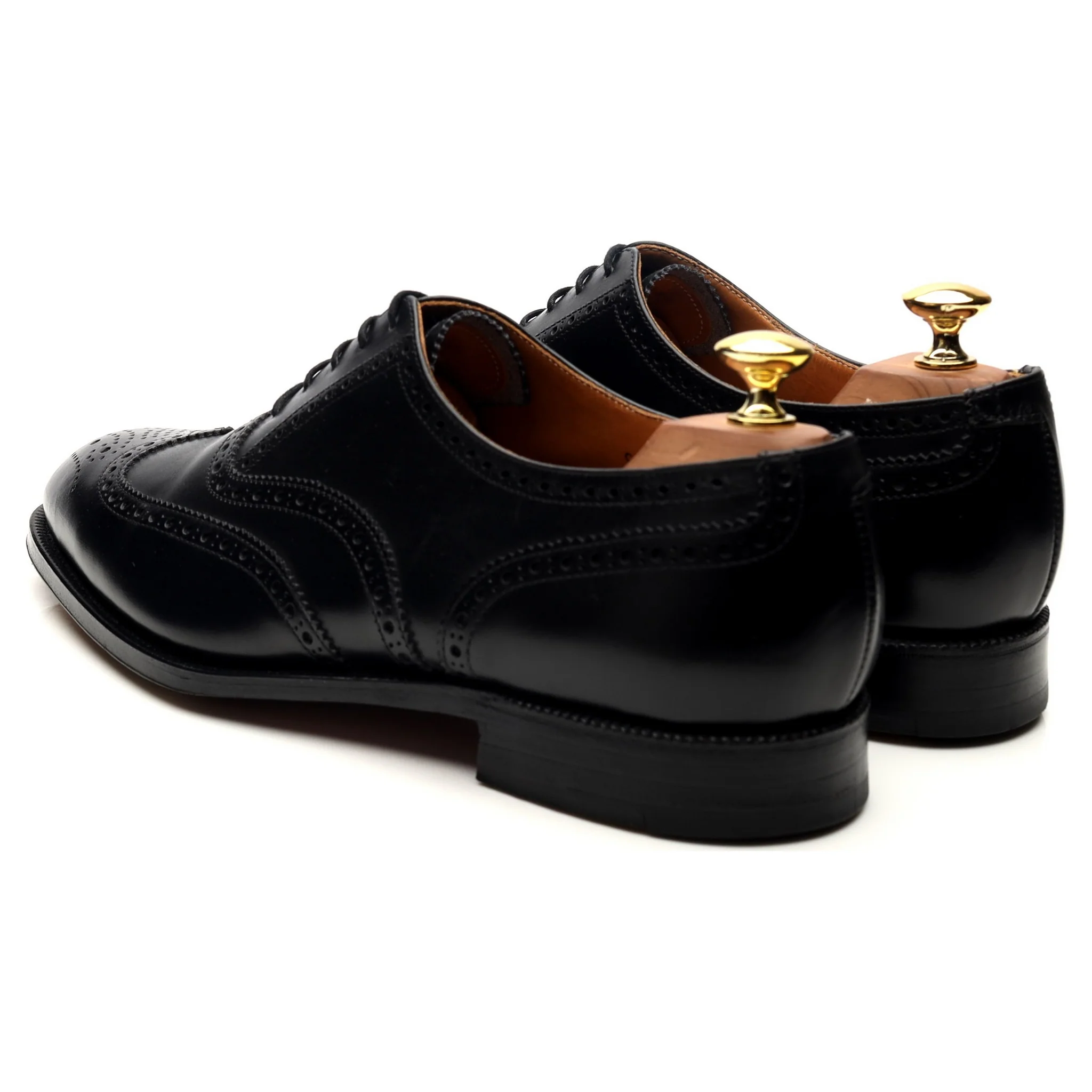 'Canterbury' Black Leather Brogues UK 8.5 F - Image 3