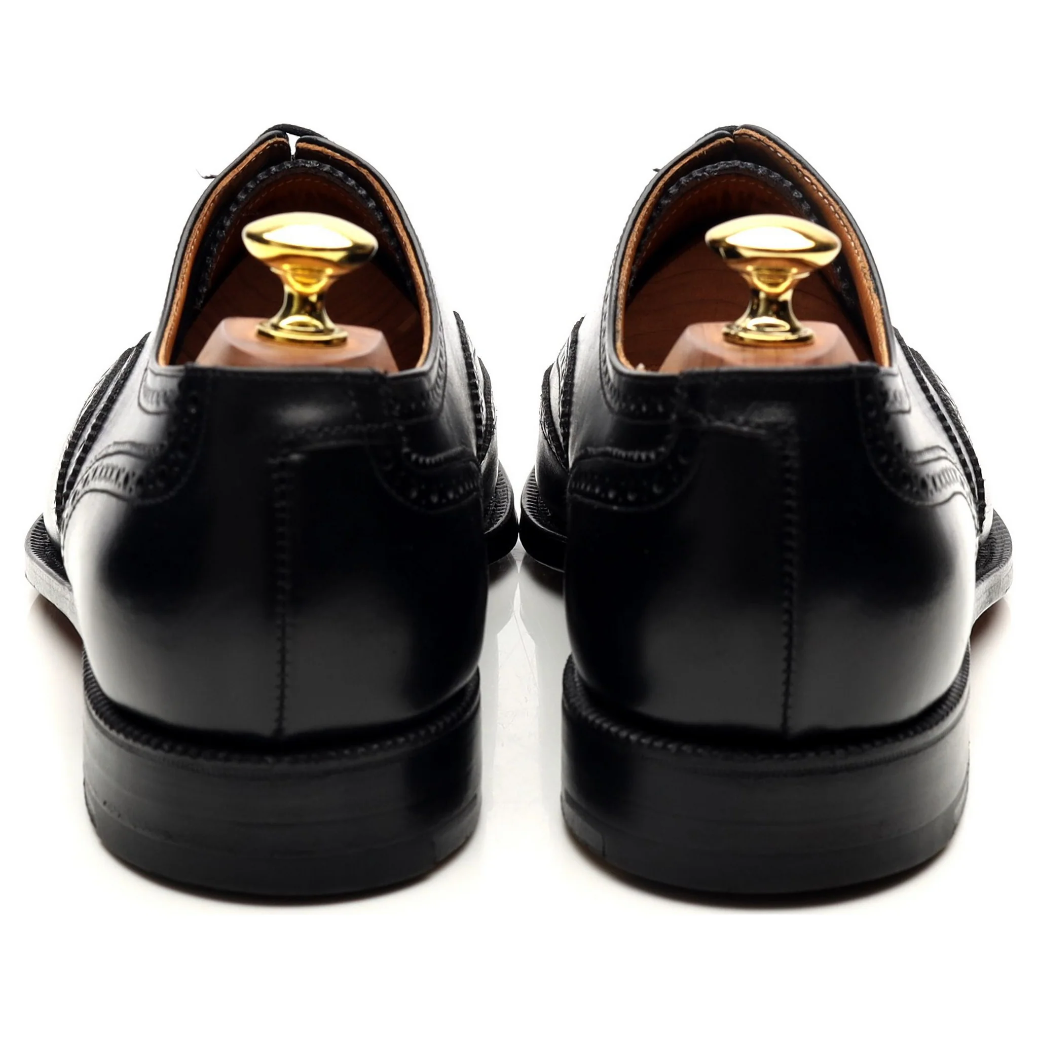 'Canterbury' Black Leather Brogues UK 8.5 F - Image 4