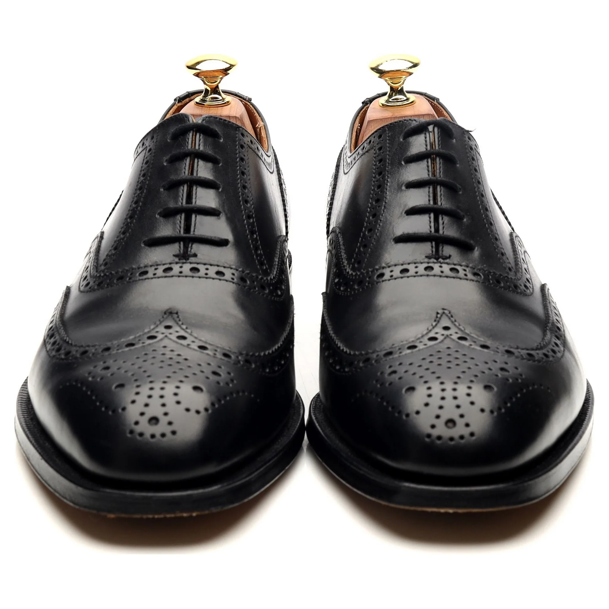 'Canterbury' Black Leather Brogues UK 8.5 F - Image 8