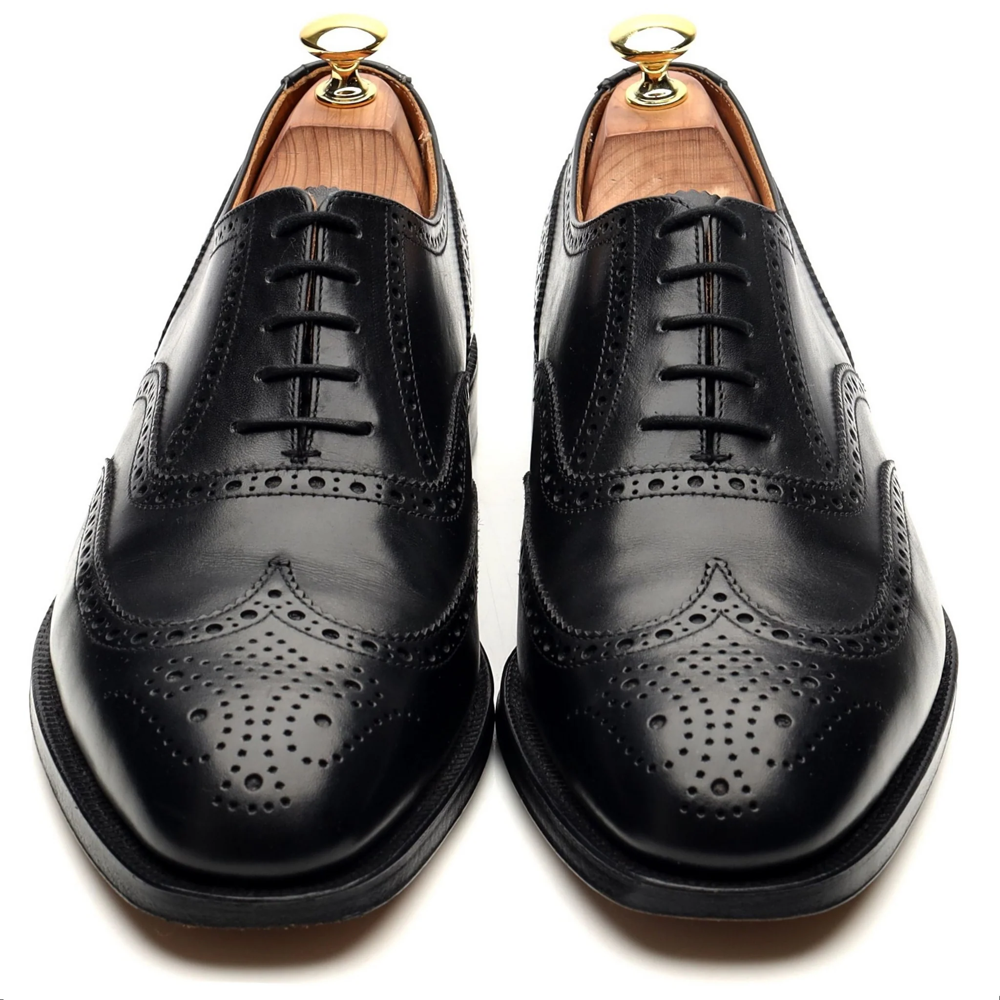 'Canterbury' Black Leather Brogues UK 8.5 F - Image 9