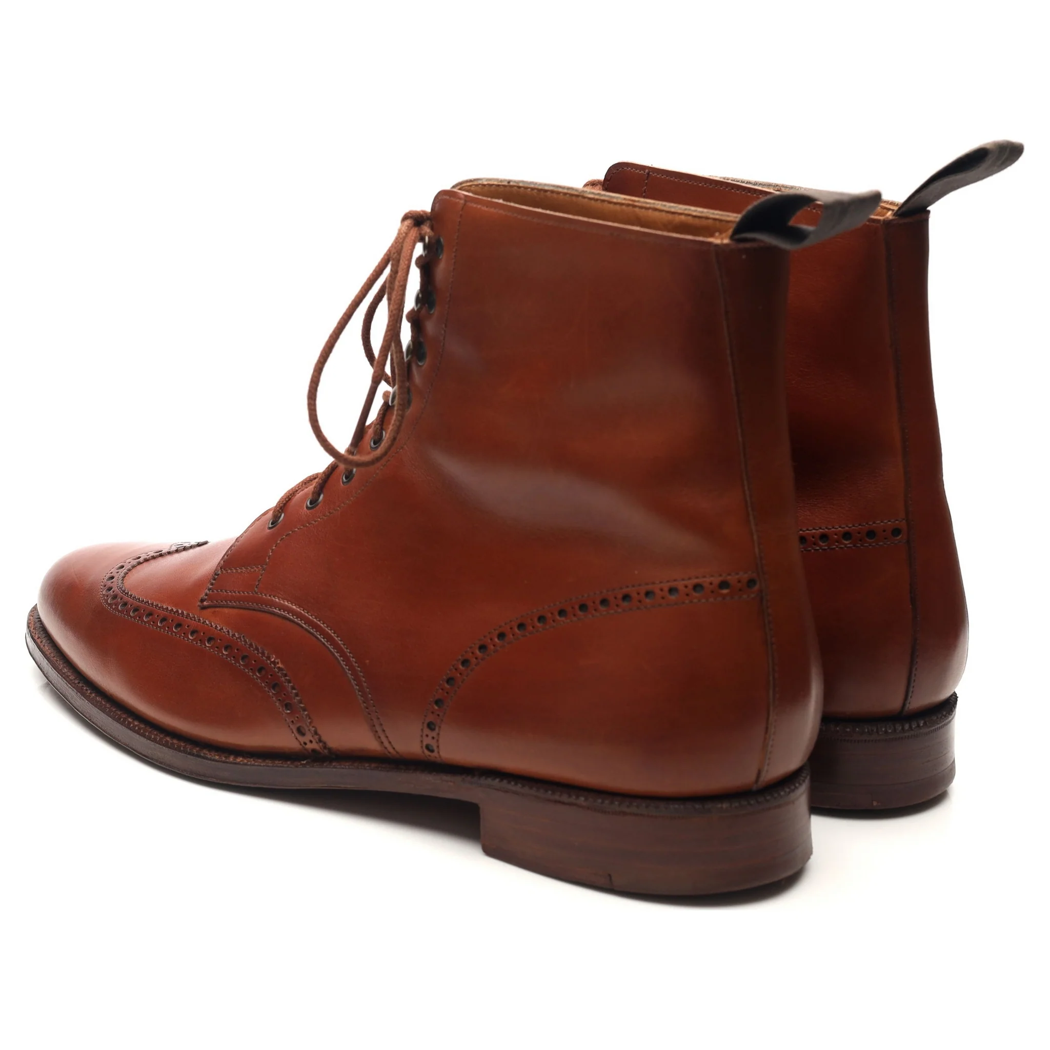 'Cavalry' Tan Brown Leather Boots UK 11 E - Image 3