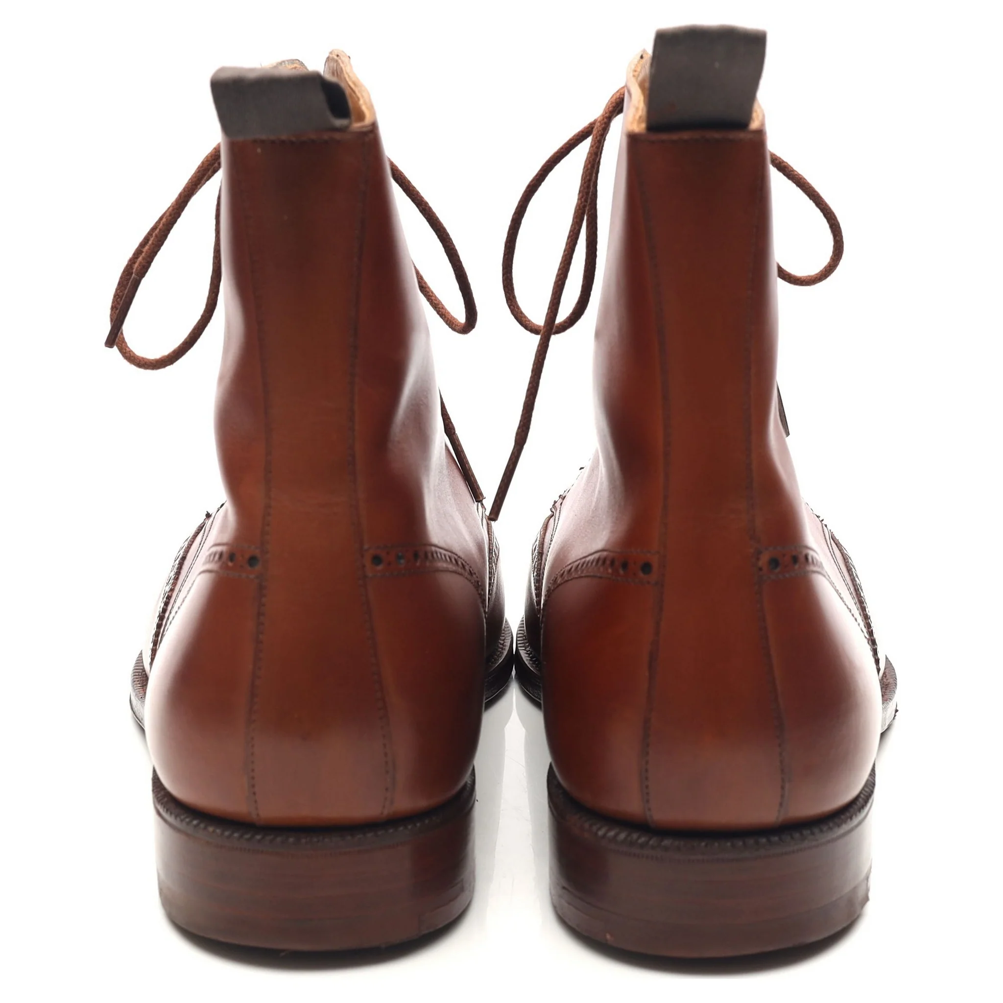 'Cavalry' Tan Brown Leather Boots UK 11 E - Image 4