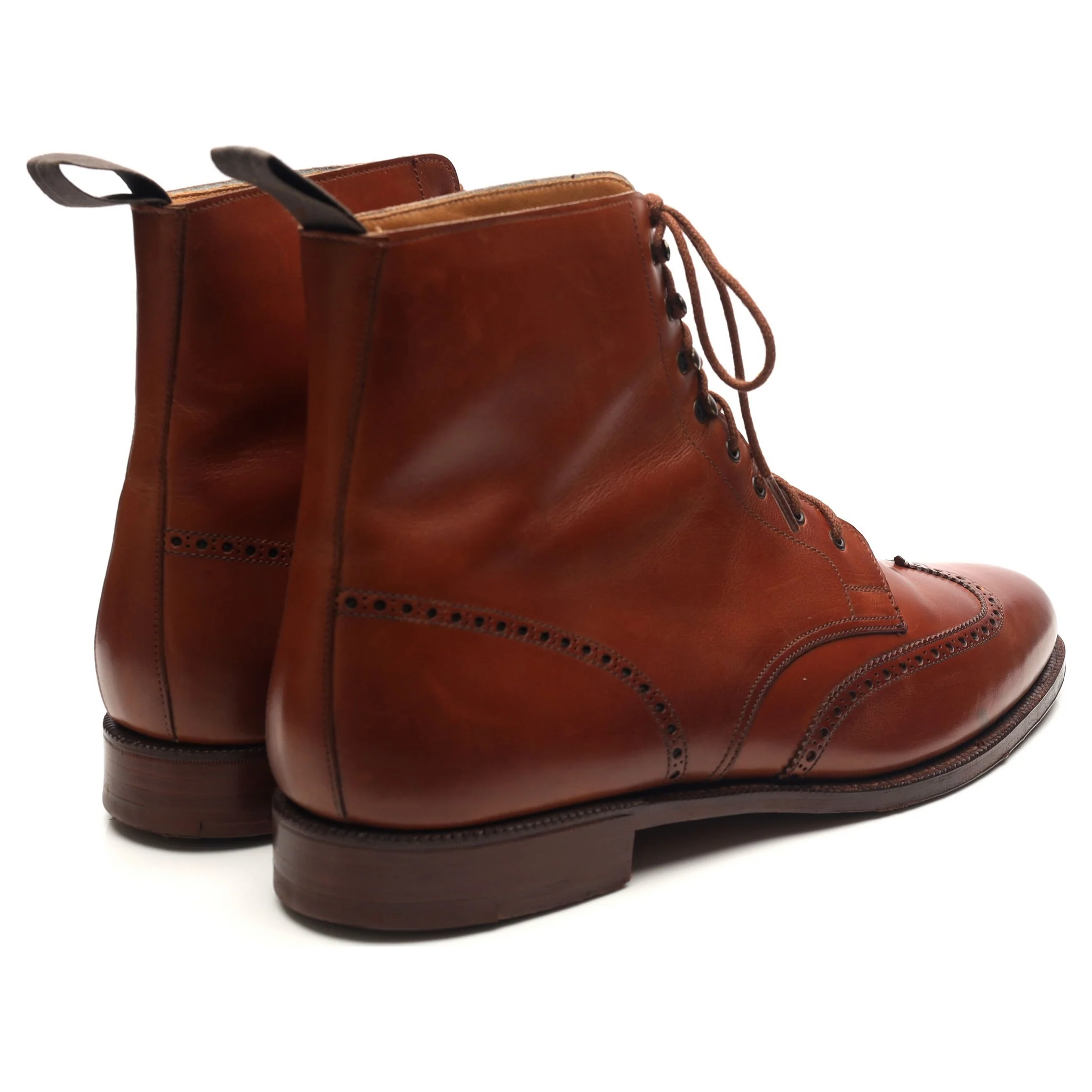'Cavalry' Tan Brown Leather Boots UK 11 E - Image 5