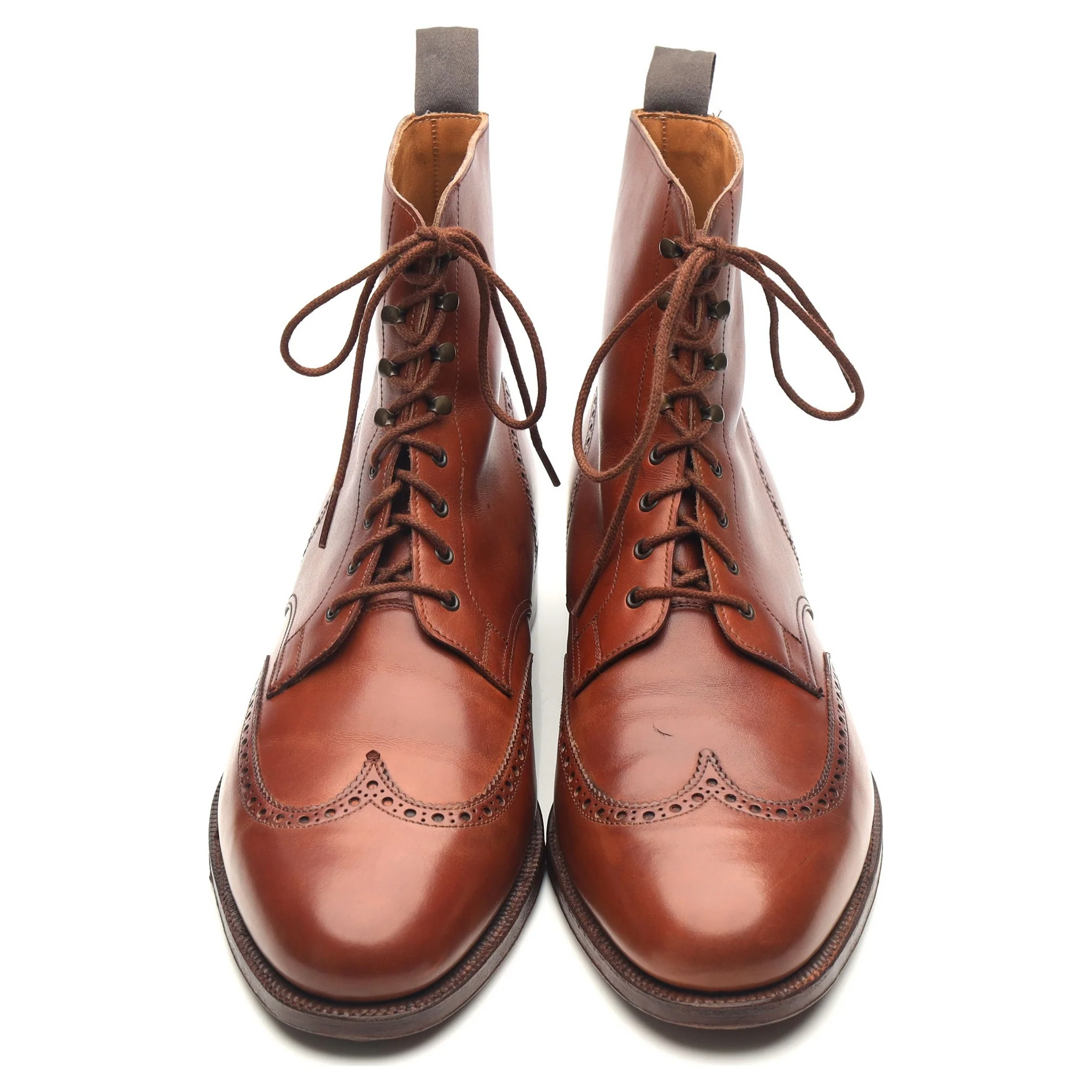 'Cavalry' Tan Brown Leather Boots UK 11 E - Image 9