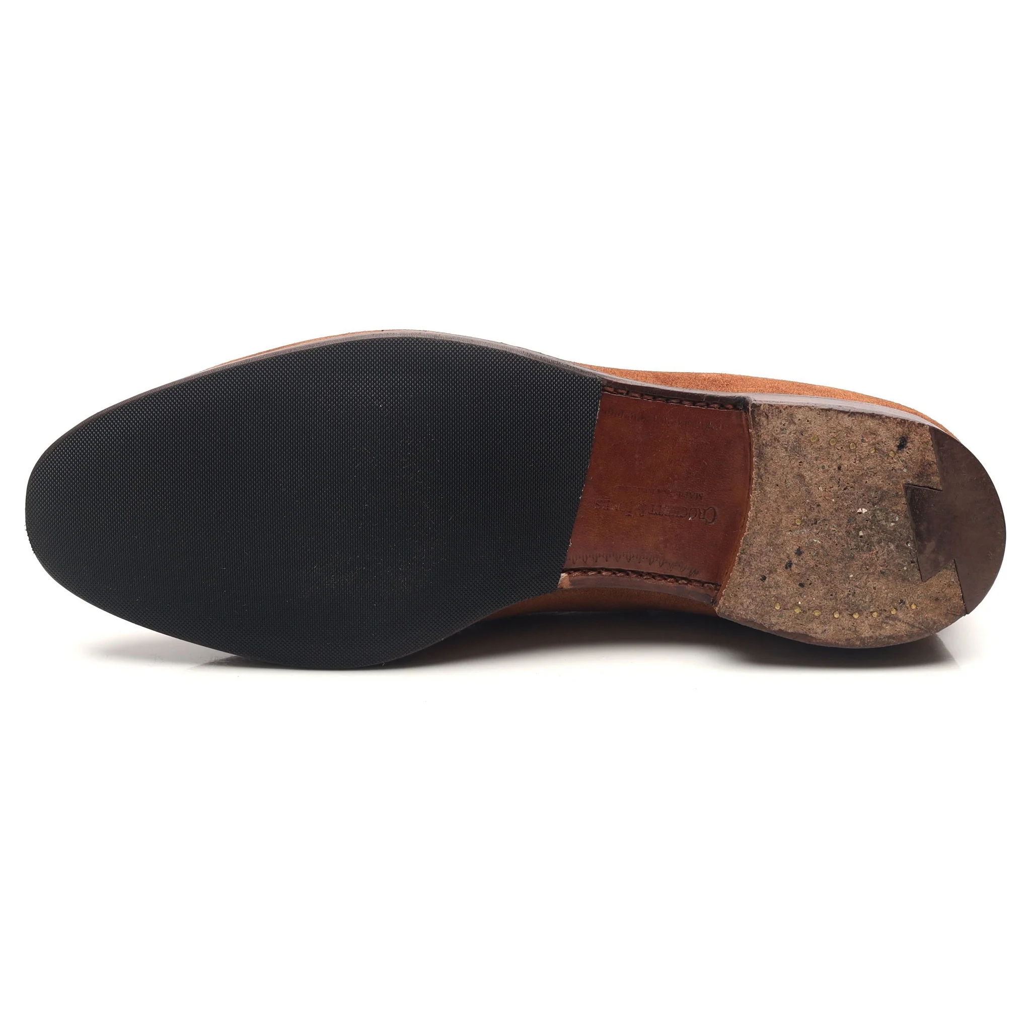 'Cavendish 2' Tan Brown Suede Tassel Loafers UK 8.5 E - Image 10