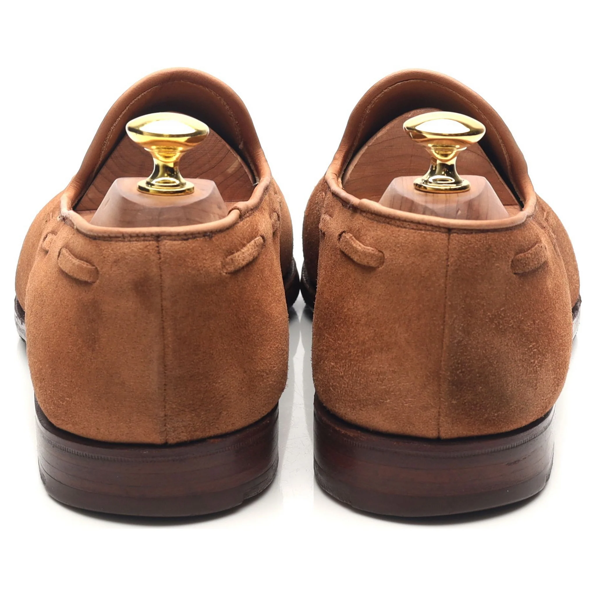 'Cavendish 2' Tan Brown Suede Tassel Loafers UK 8.5 E - Image 4