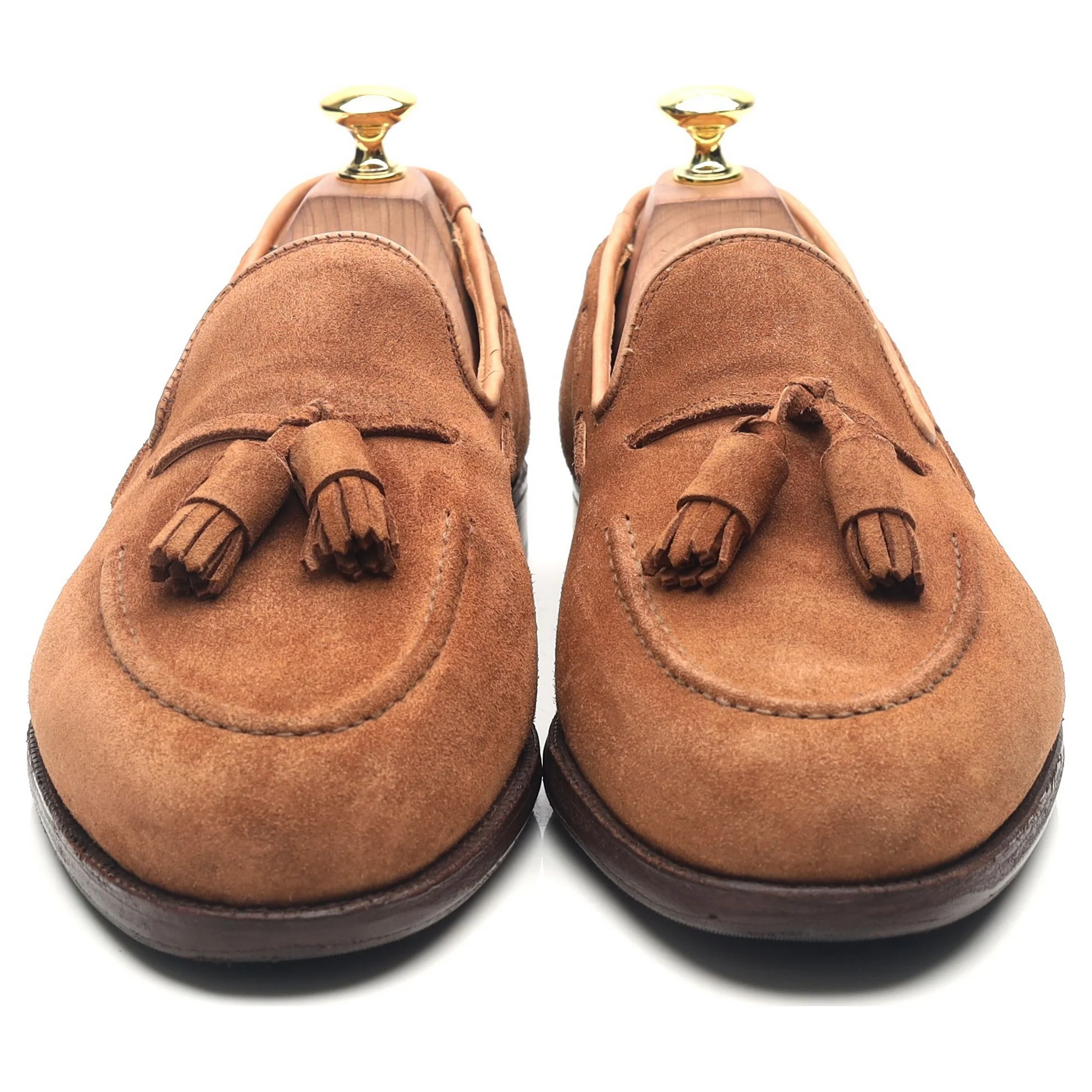 'Cavendish 2' Tan Brown Suede Tassel Loafers UK 8.5 E - Image 8