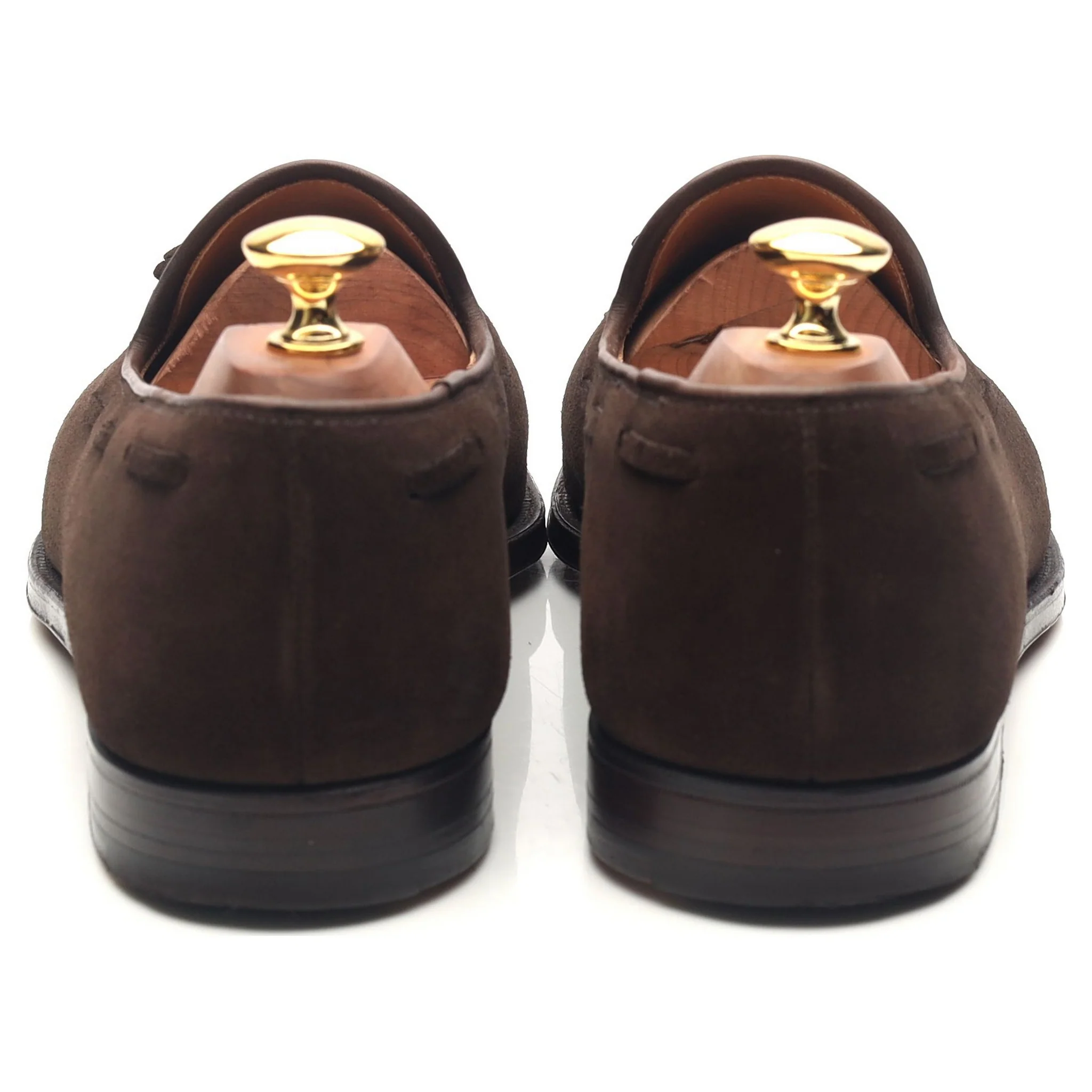'Cavendish 2' Dark Brown Suede Tassel Loafers UK 9 E - Image 4