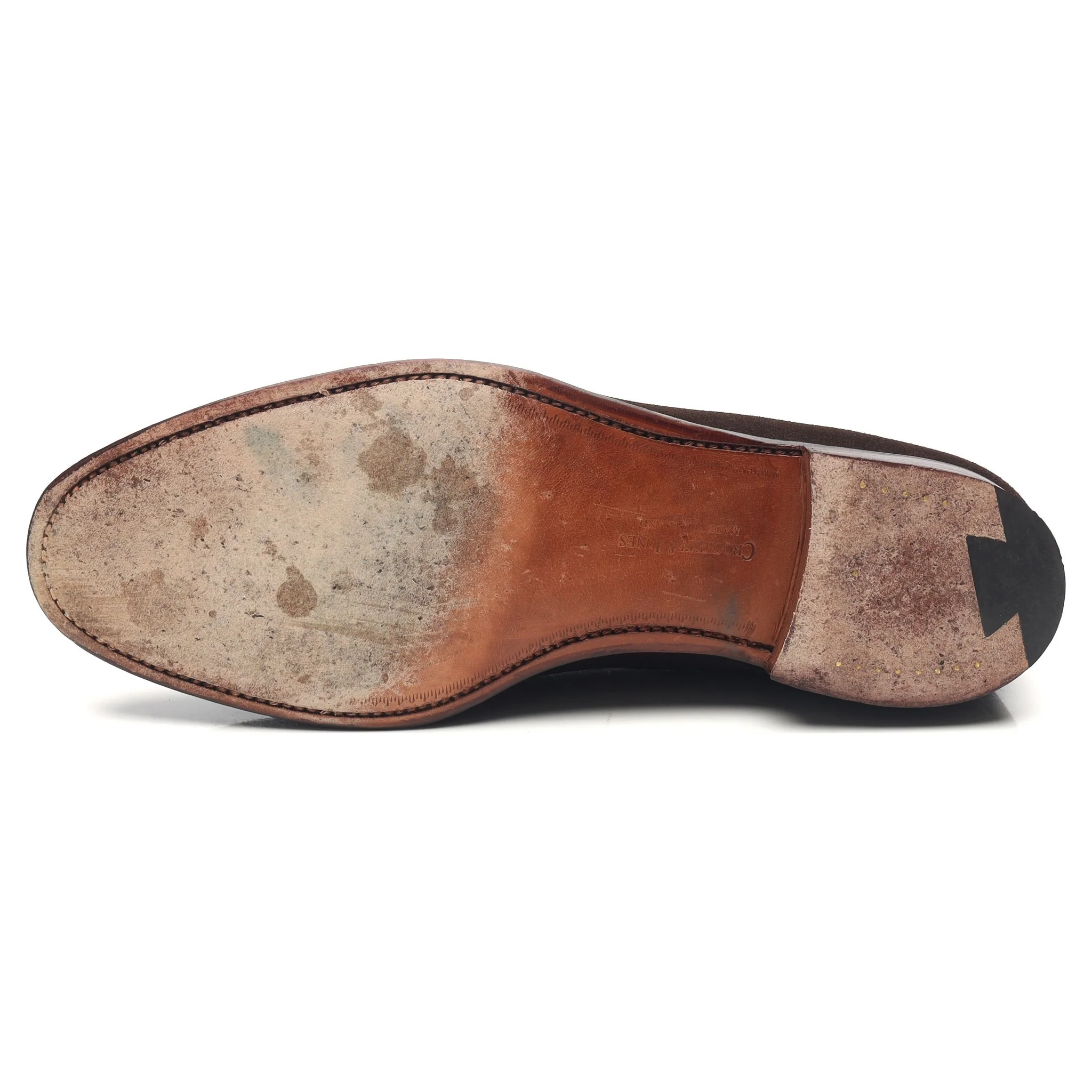 'Cavendish 2' Dark Brown Suede Tassel Loafers UK 9 E - Image 9