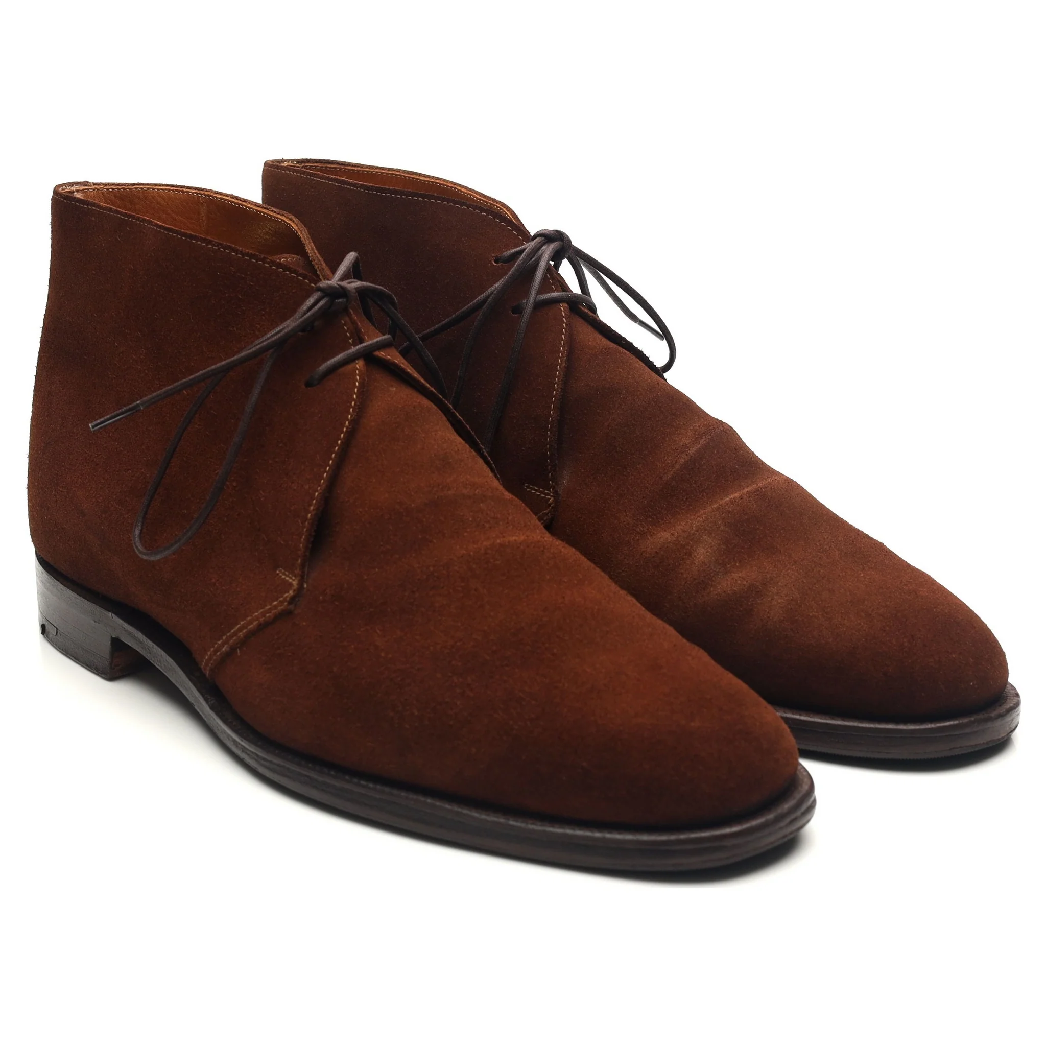 'Chertsey' Brown Suede Chukka Boots UK 10.5 E - Image 7