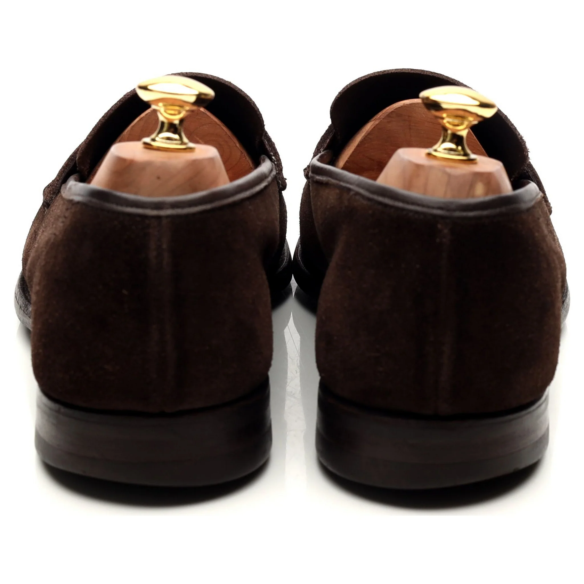 'Harvard 2' Dark Brown Suede Loafers UK 10 E - Image 4