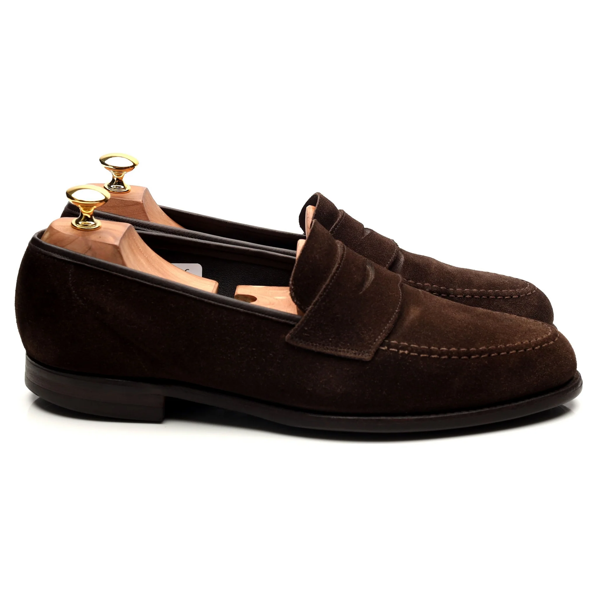 'Harvard 2' Dark Brown Suede Loafers UK 10 E - Image 6