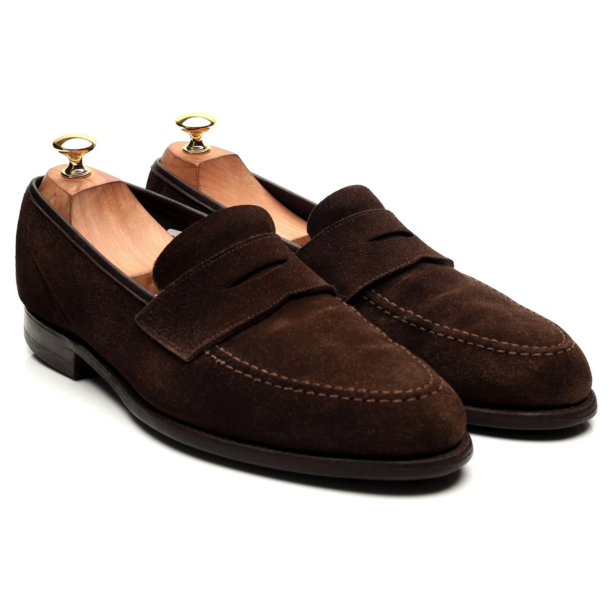 'Harvard 2' Dark Brown Suede Loafers UK 10 E - Image 7
