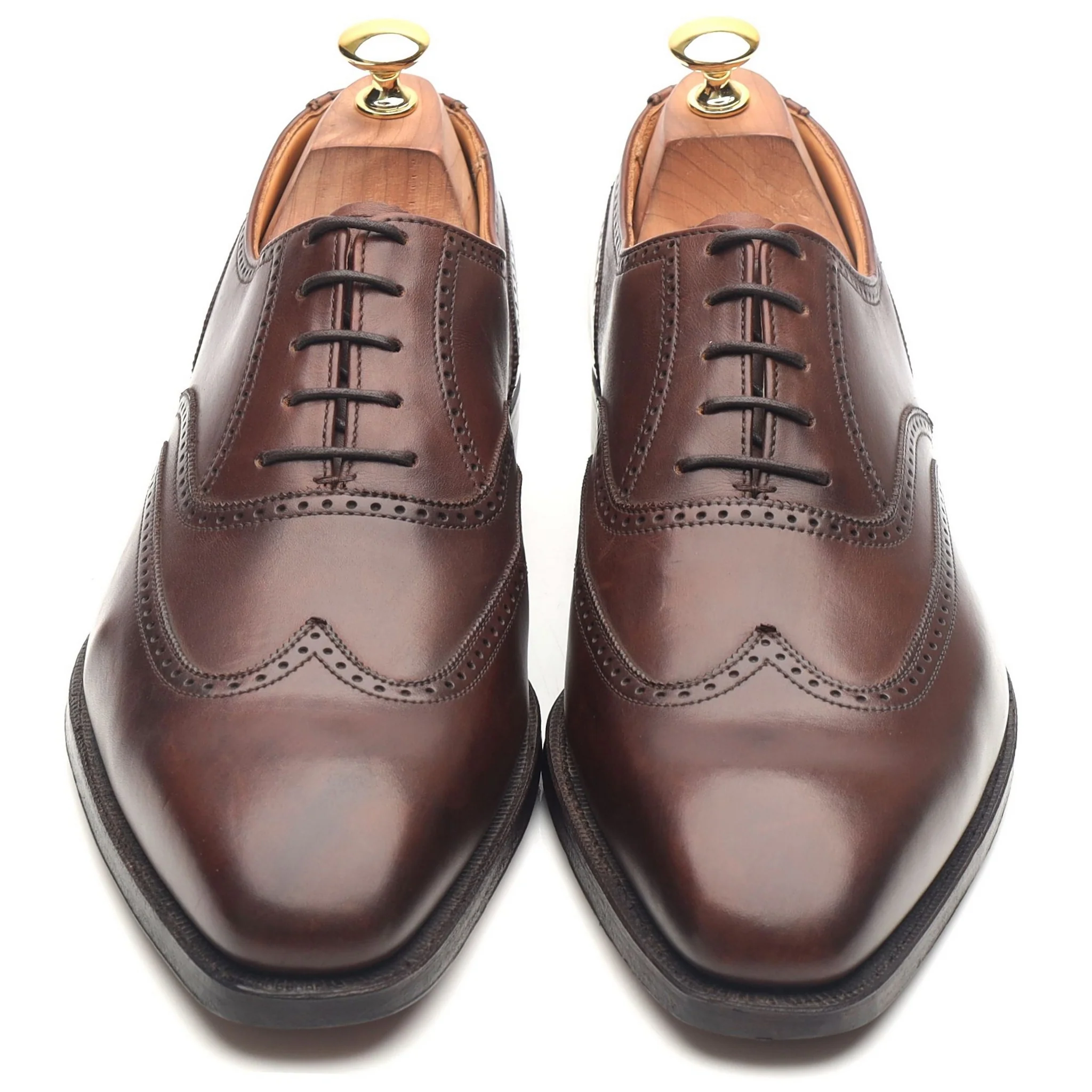 'Drummond' Dark Brown Leather Oxford Brogues UK 9 E - Image 9