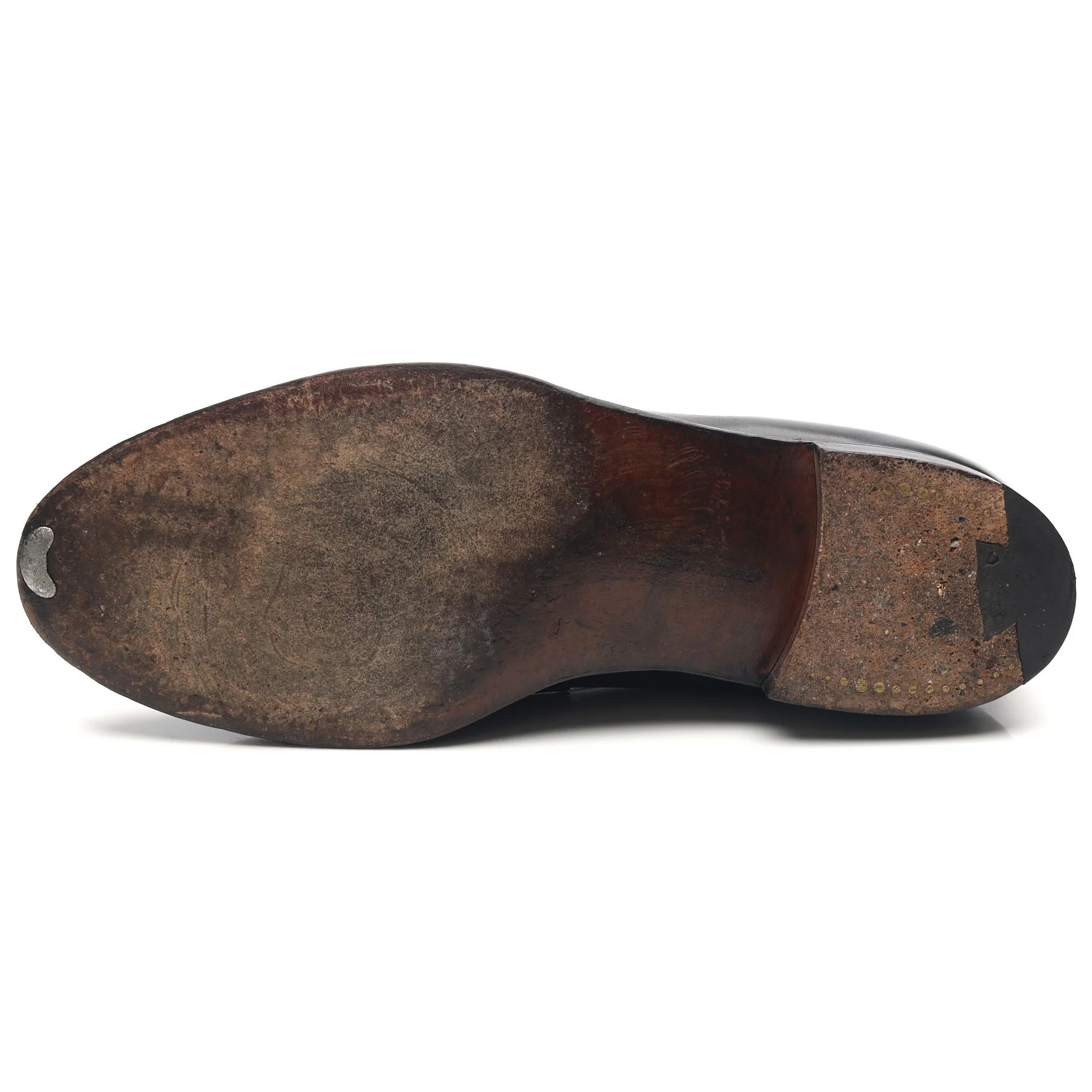 'Eaton' Black Leather Loafers UK 10.5 E - Image 10
