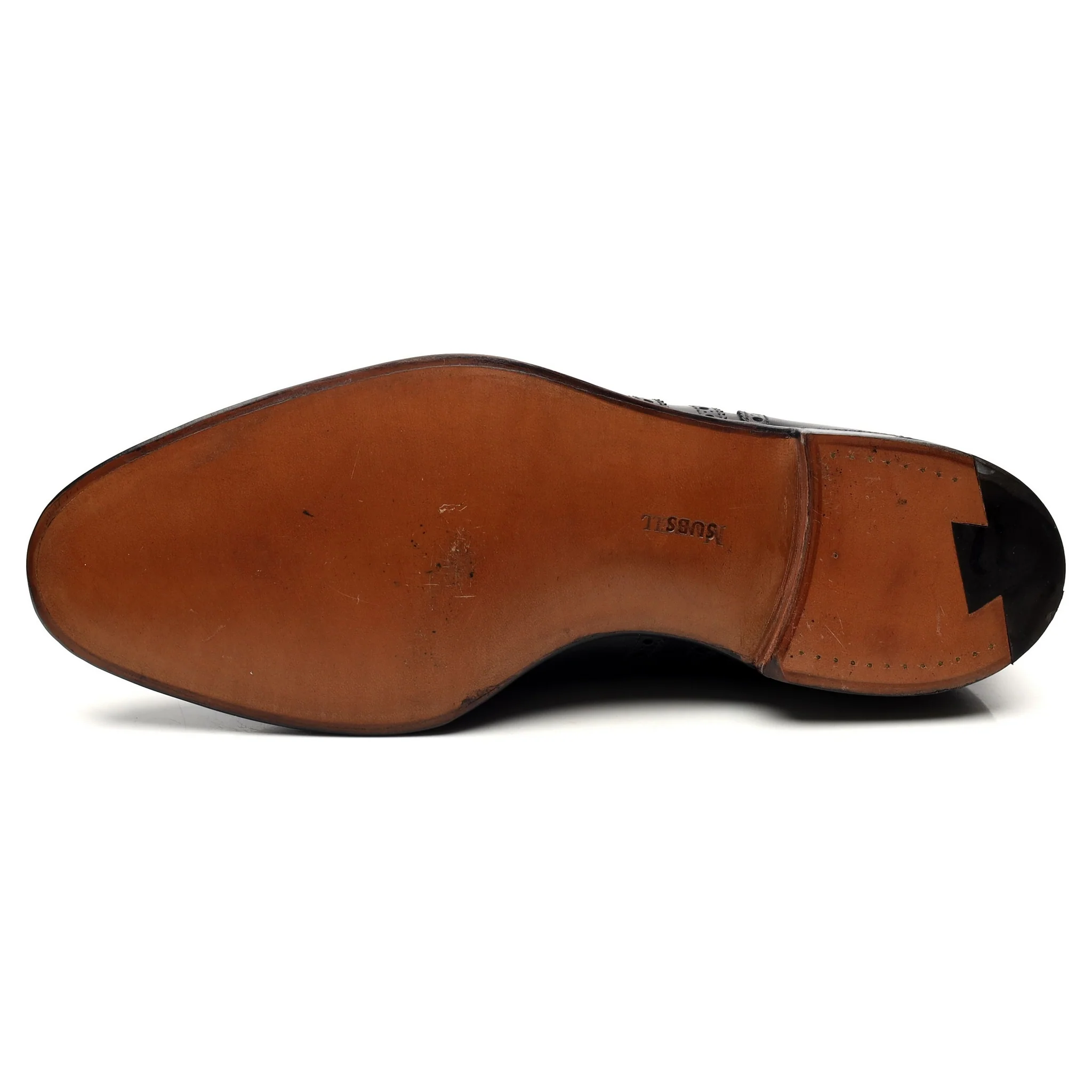 Henry Maxwell Black Leather Brogues UK 10.5 E - Image 10