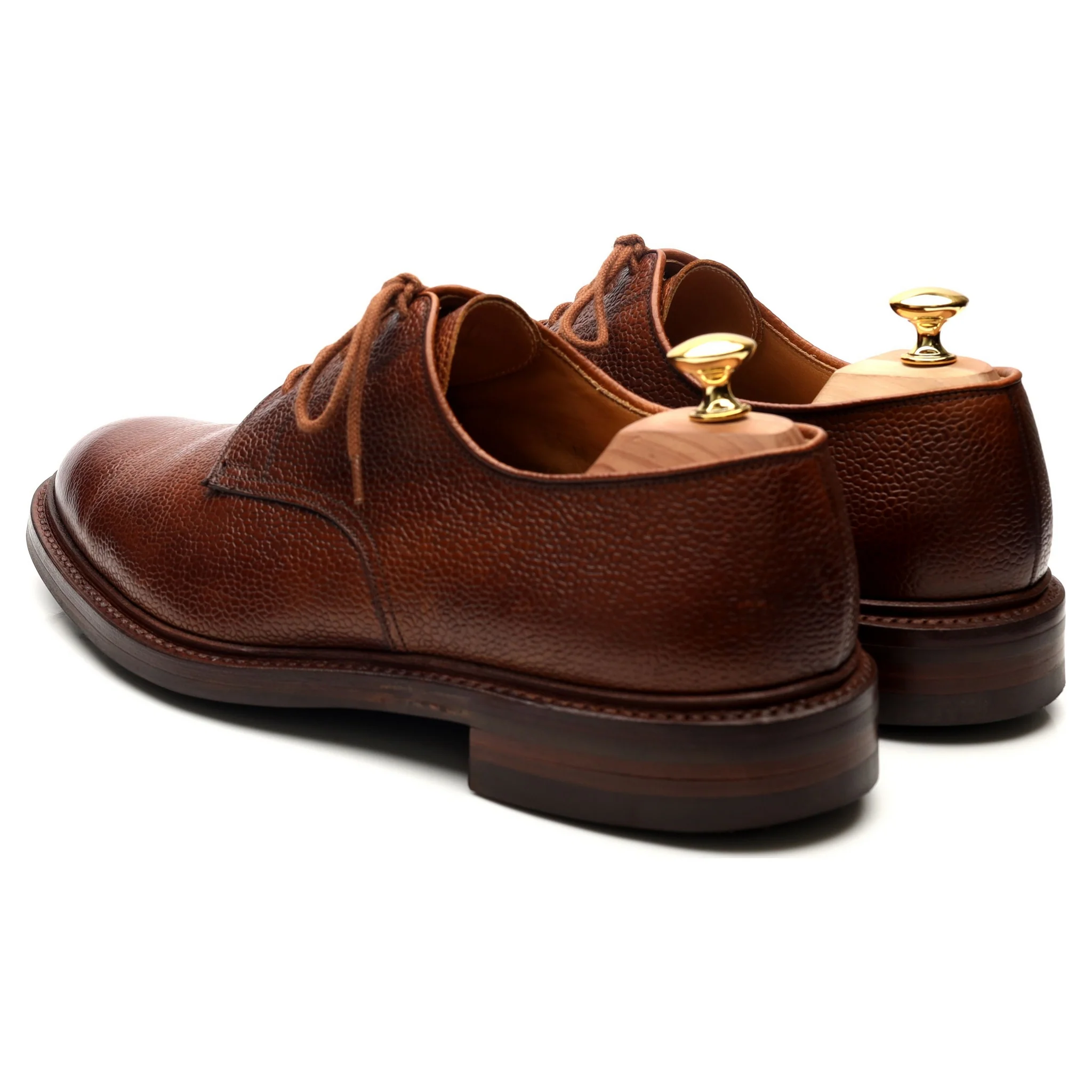 'Grasmere' Tan Brown Leather Derby UK 10.5 E - Image 3