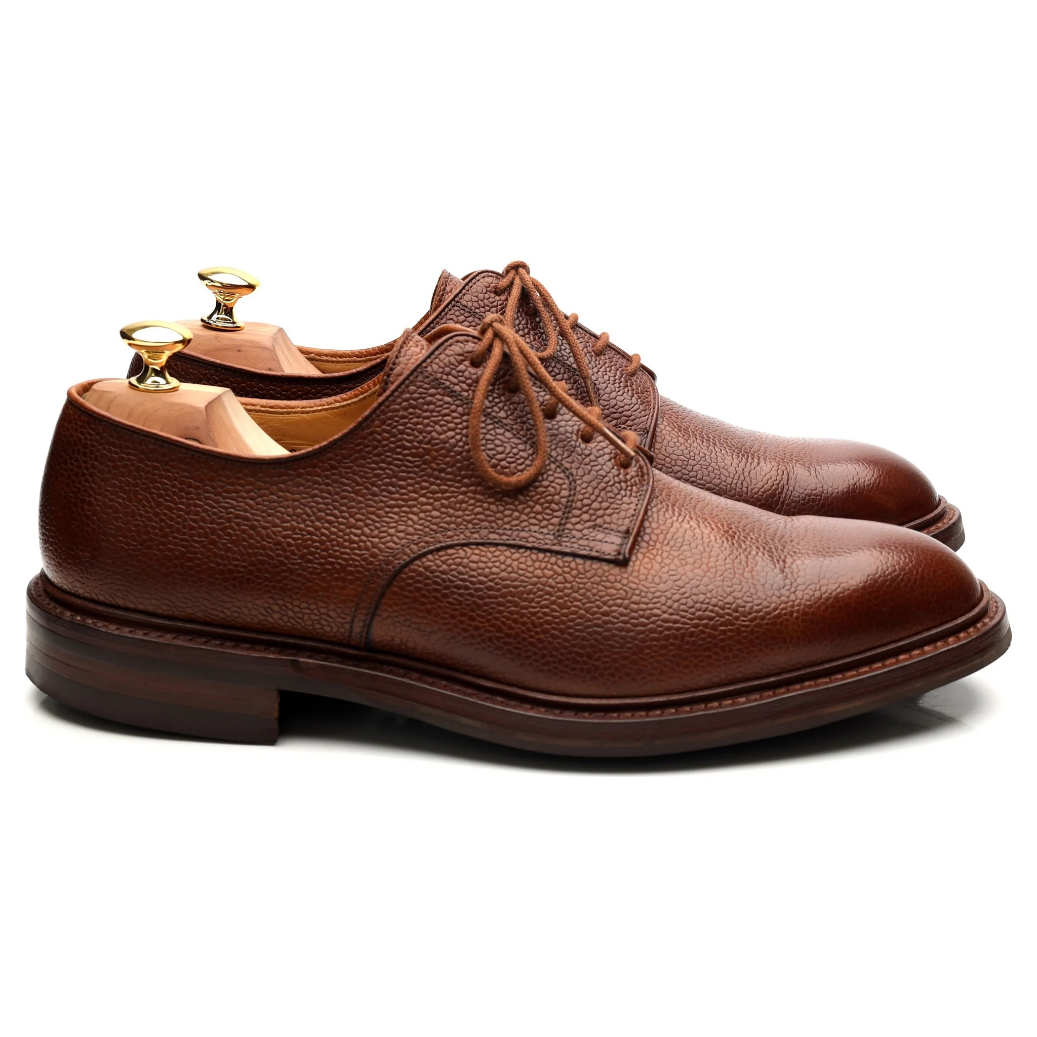 'Grasmere' Tan Brown Leather Derby UK 10.5 E - Image 6
