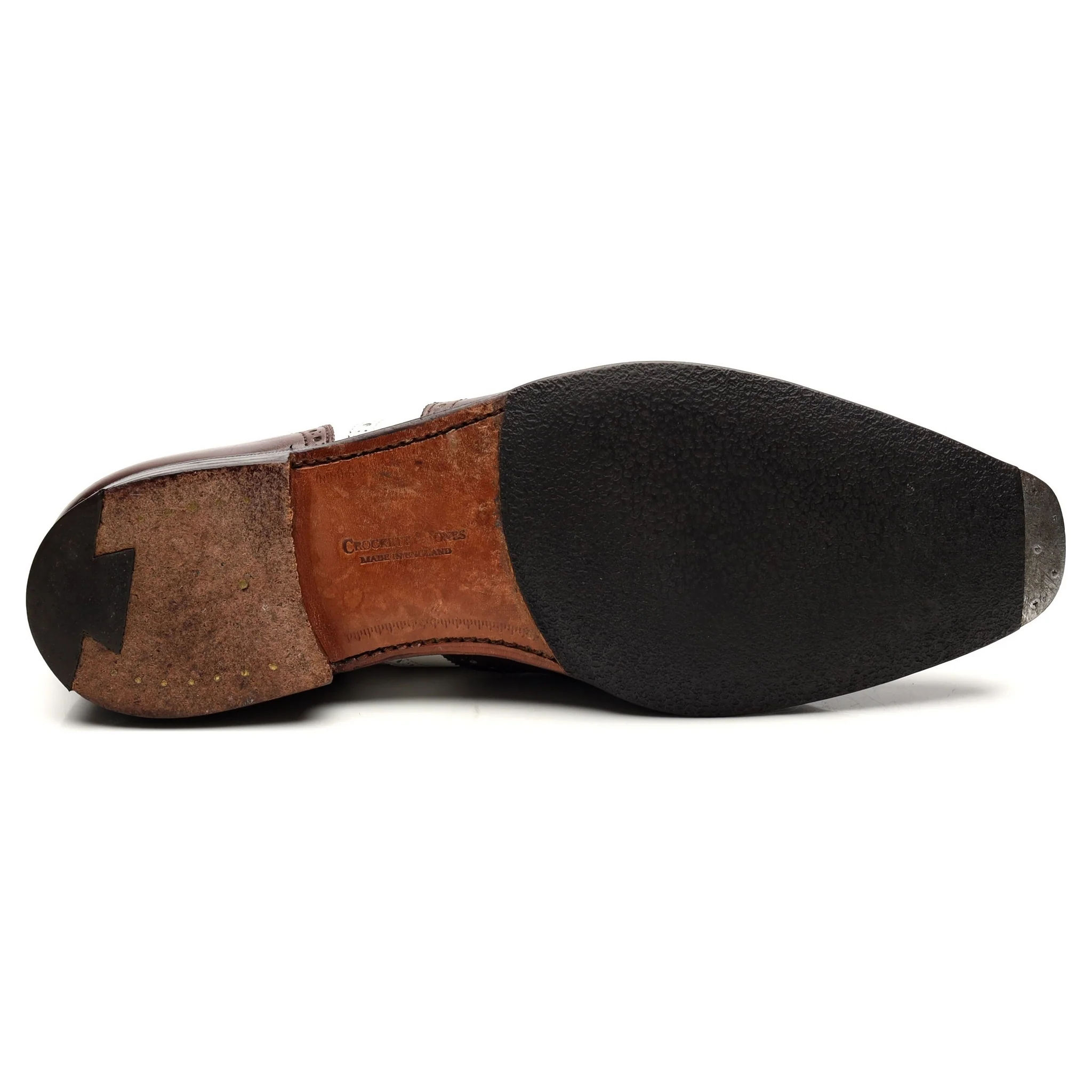 'Guildford' Brown White Leather Spectator Brogues UK 7 E - Image 11
