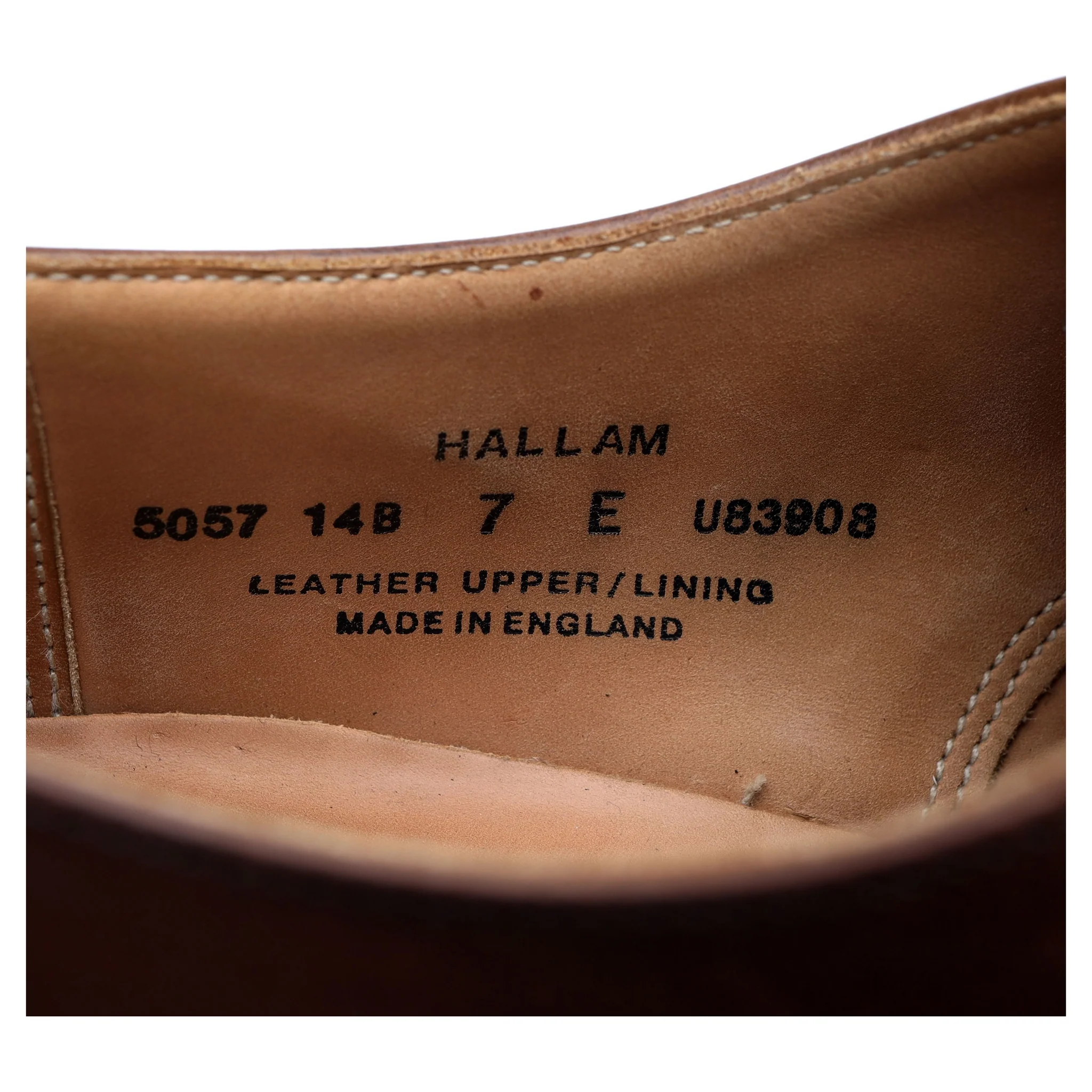 'Hallam' Dark Brown Leather Oxford UK 7 E - Image 13