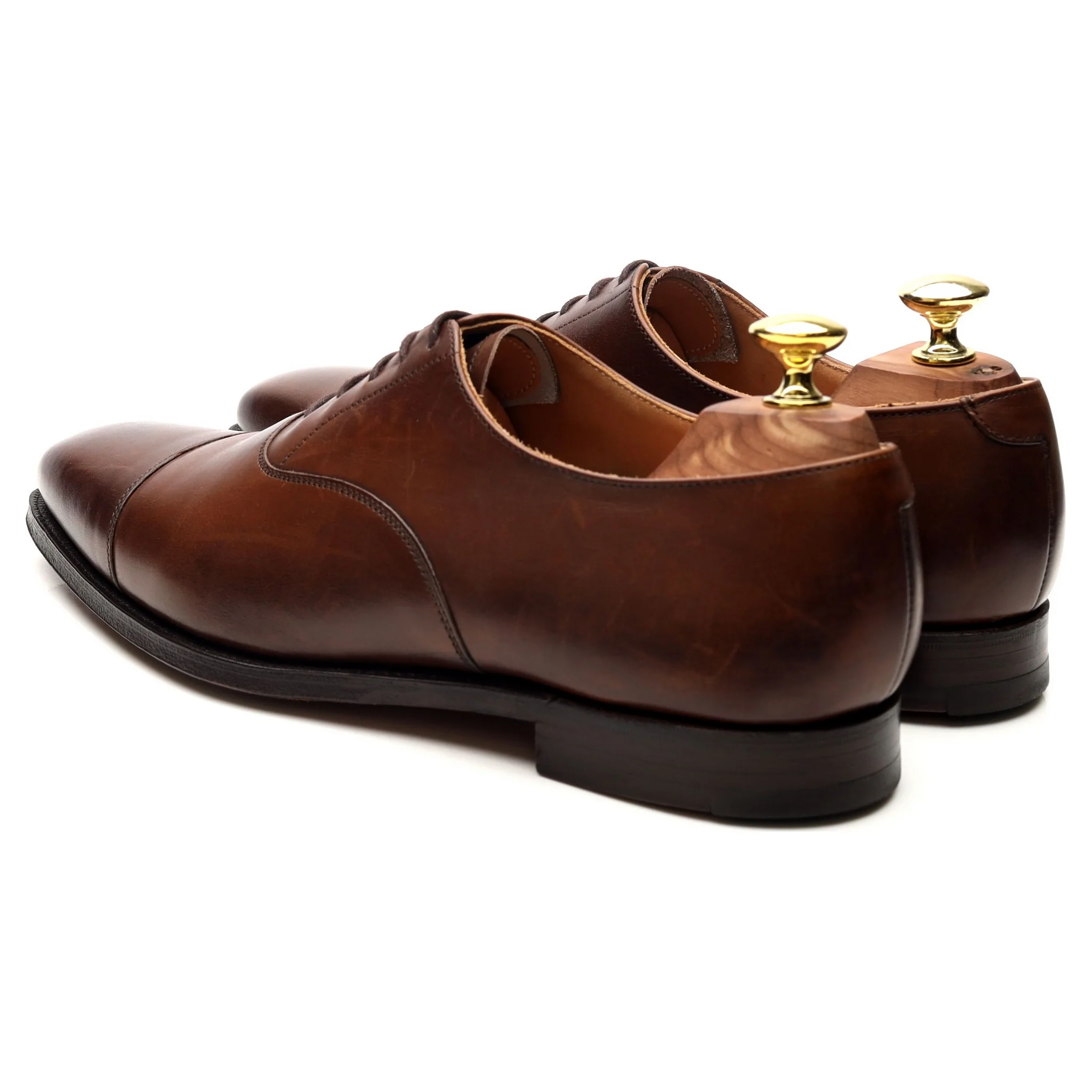 'Hallam' Dark Brown Leather Oxford UK 7 E - Image 3