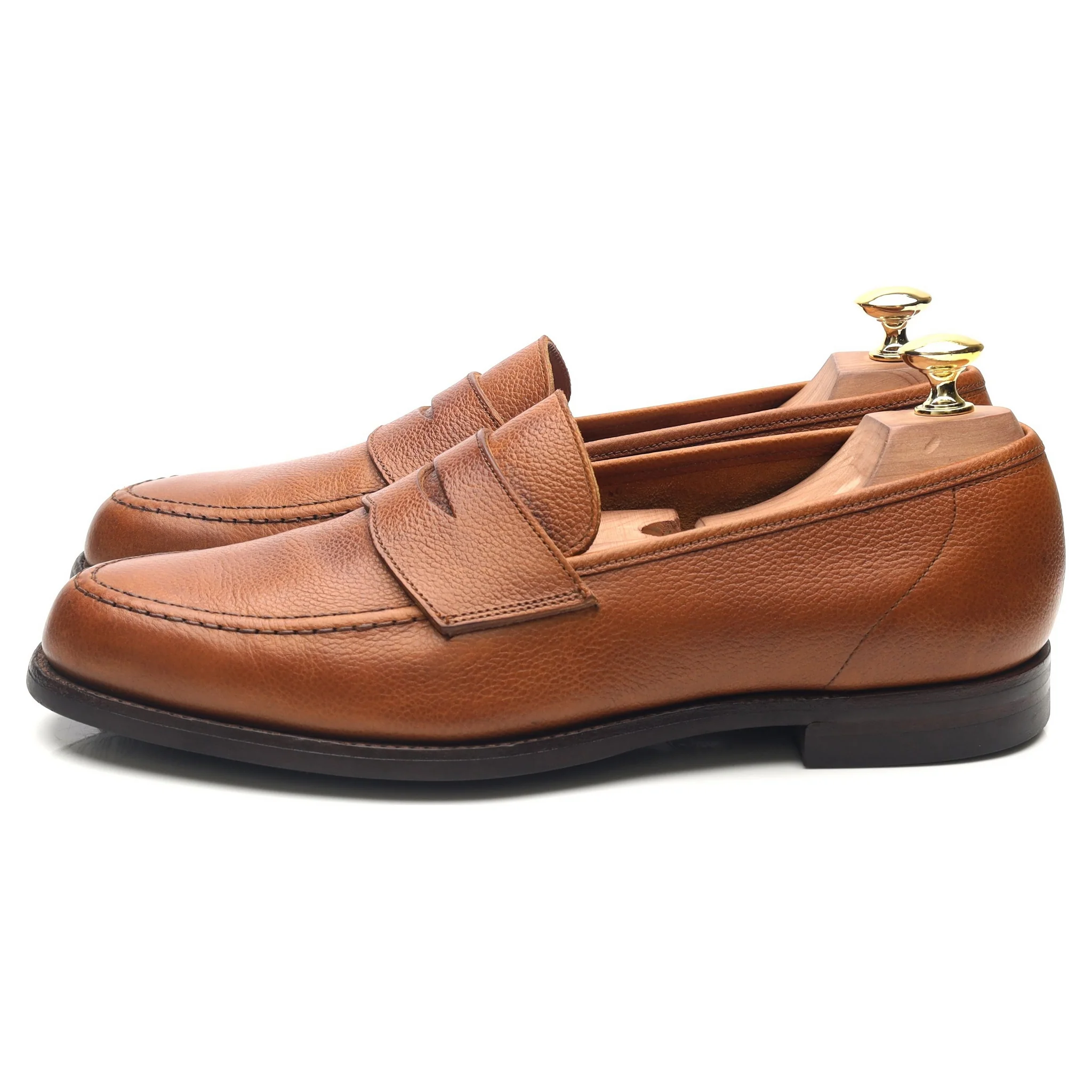 'Harvard 2' Tan Brown Leather Loafers UK 8 E - Image 2