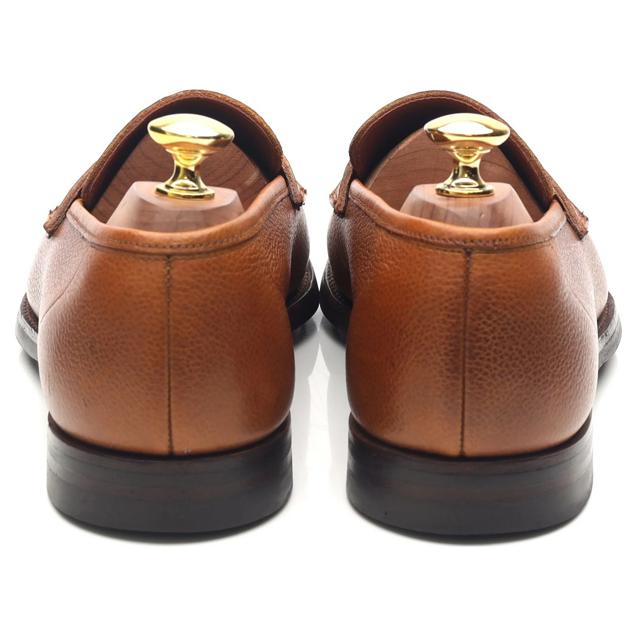 'Harvard 2' Tan Brown Leather Loafers UK 8 E - Image 4